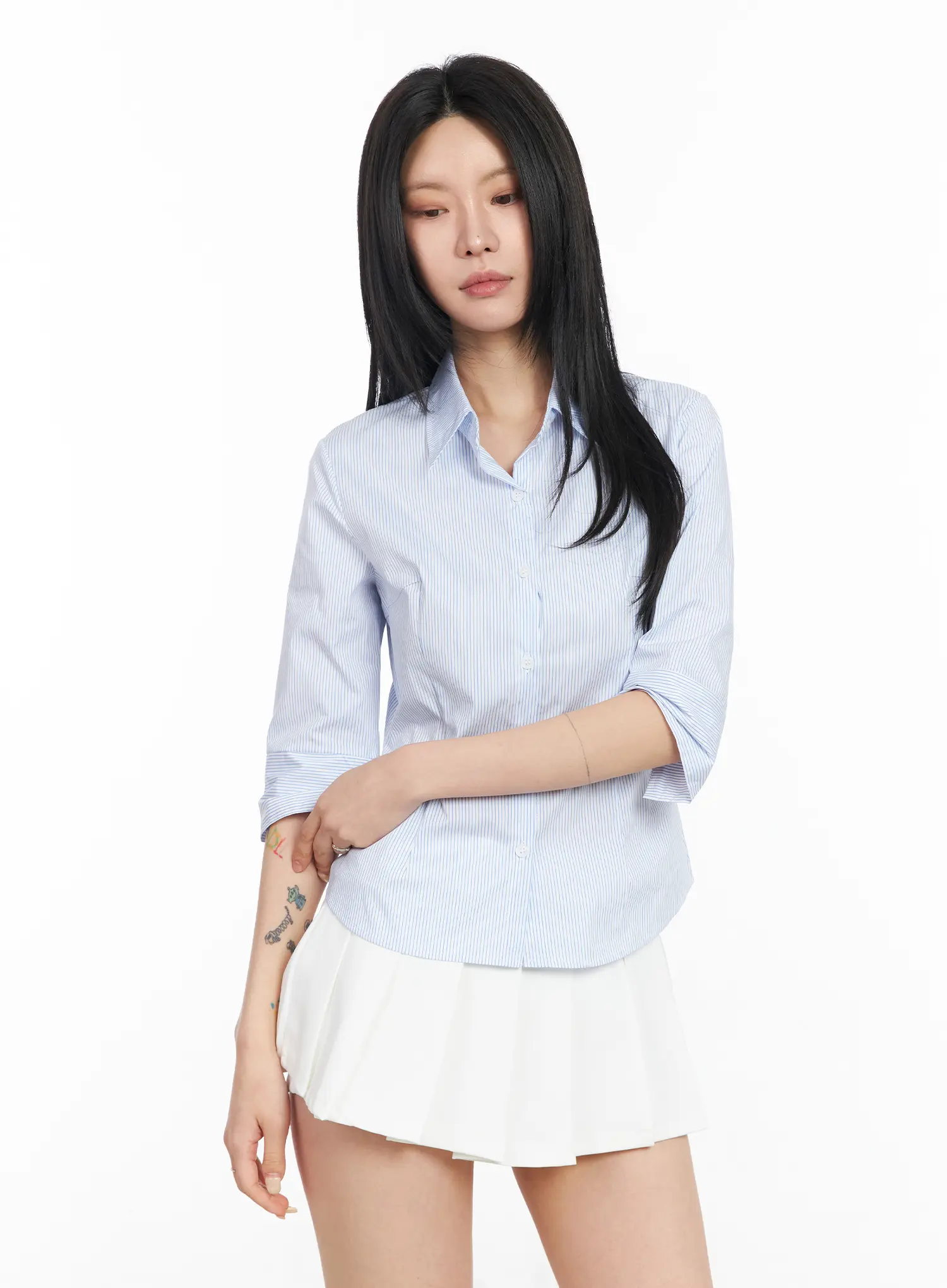 Classic 3/4 Sleeve Shirt CM516 - Image 2