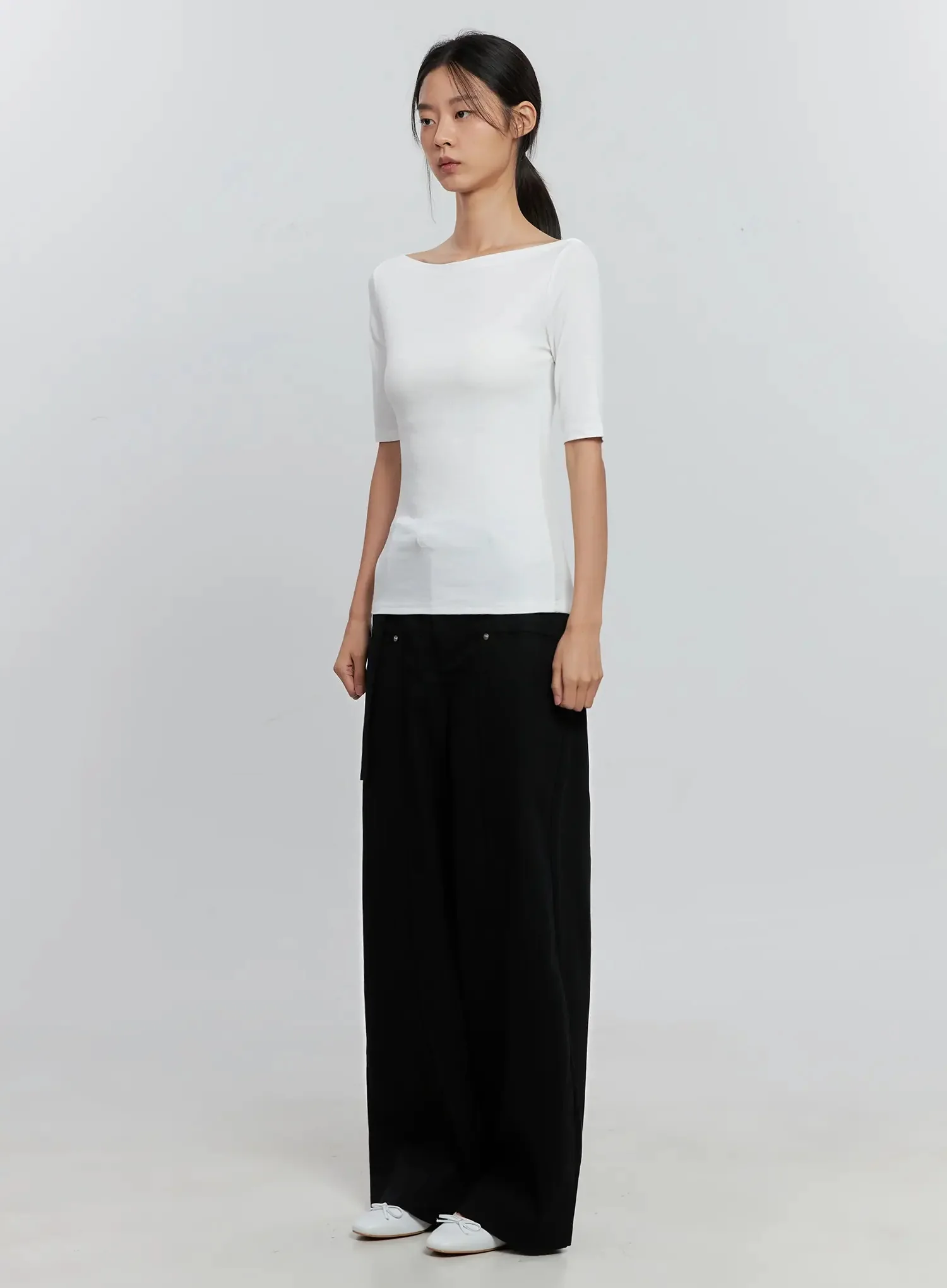 Classic Boat Neck Top IS516 - Image 5