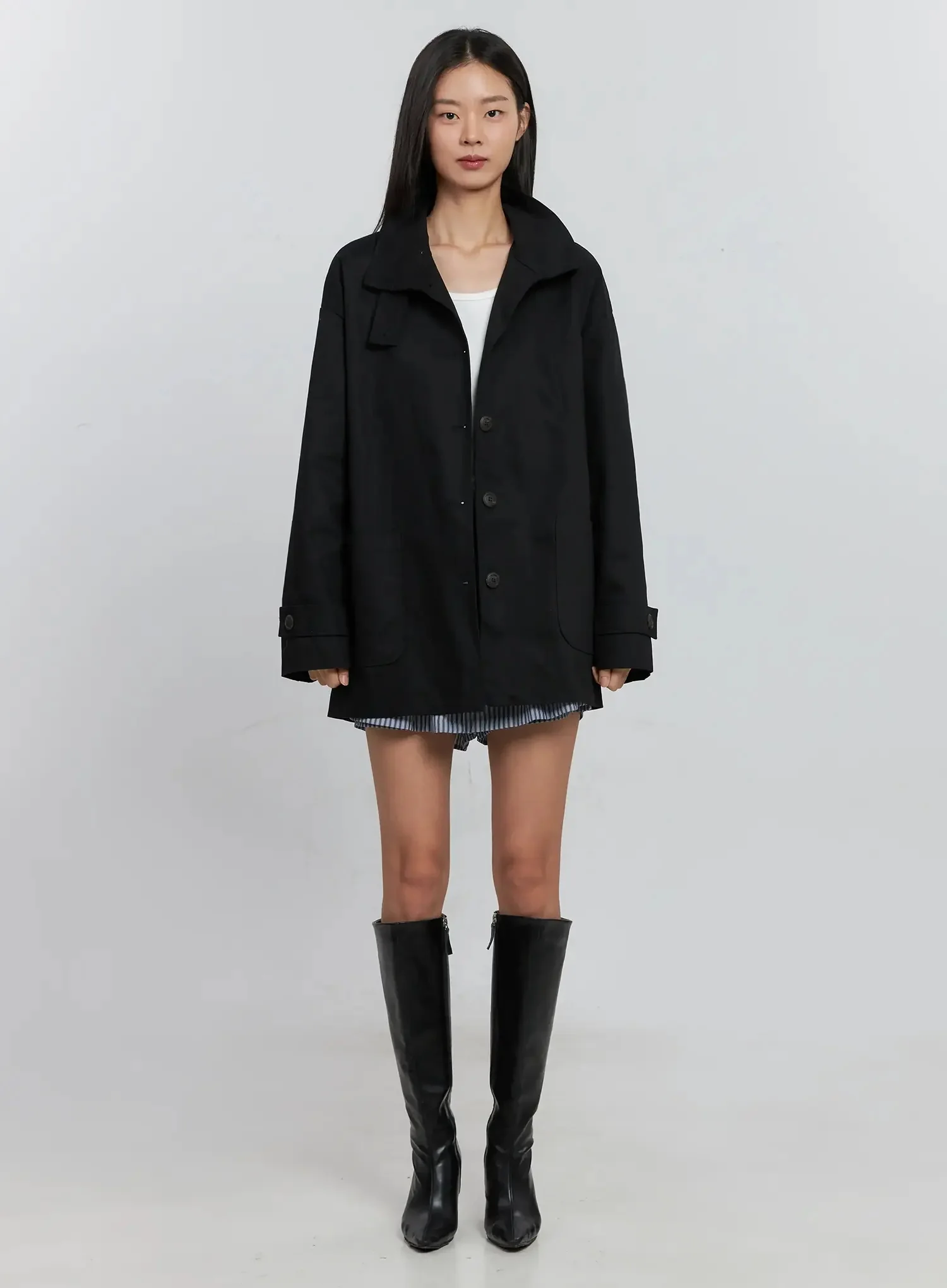 Classic Button-Up Jacket IS515 - Image 4