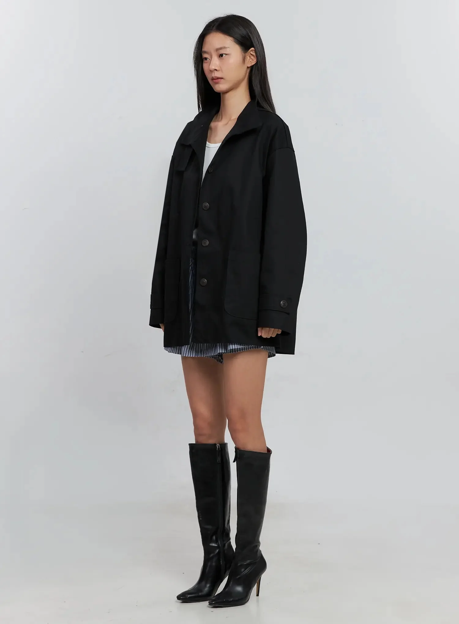 Classic Button-Up Jacket IS515 - Image 5