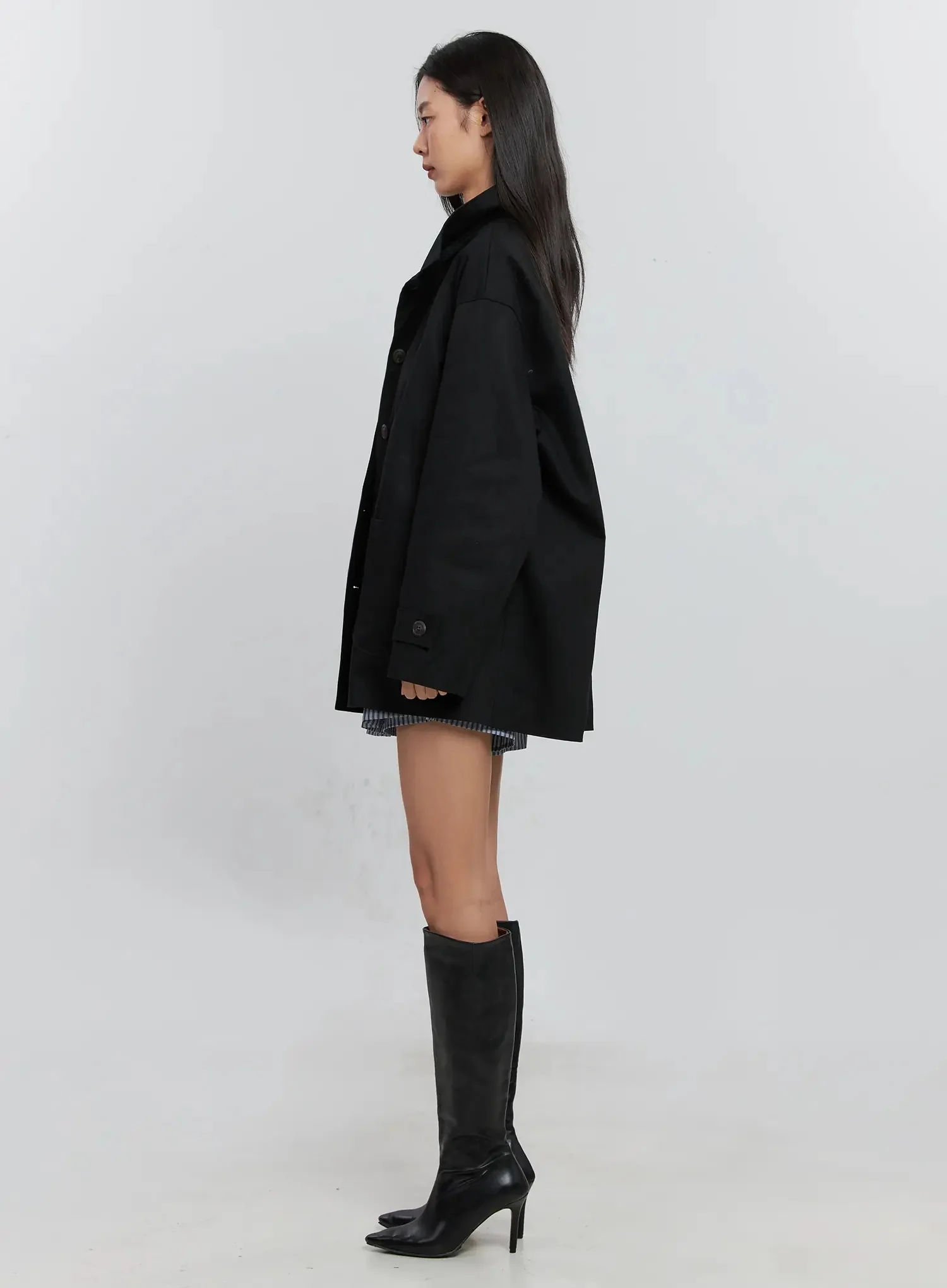 Classic Button-Up Jacket IS515 - Image 6
