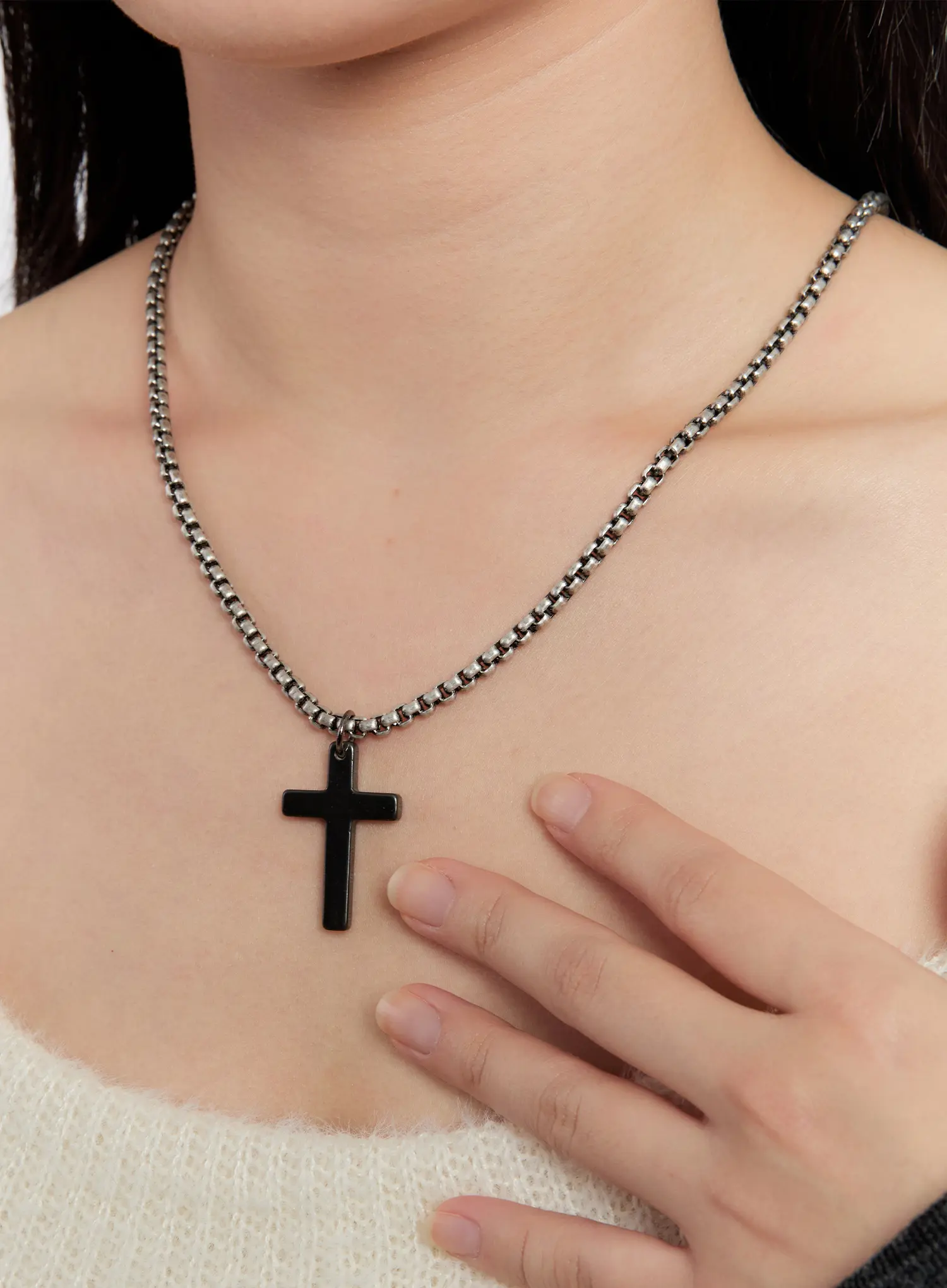 Classic Cross Pendant Necklace IN528 - Image 3