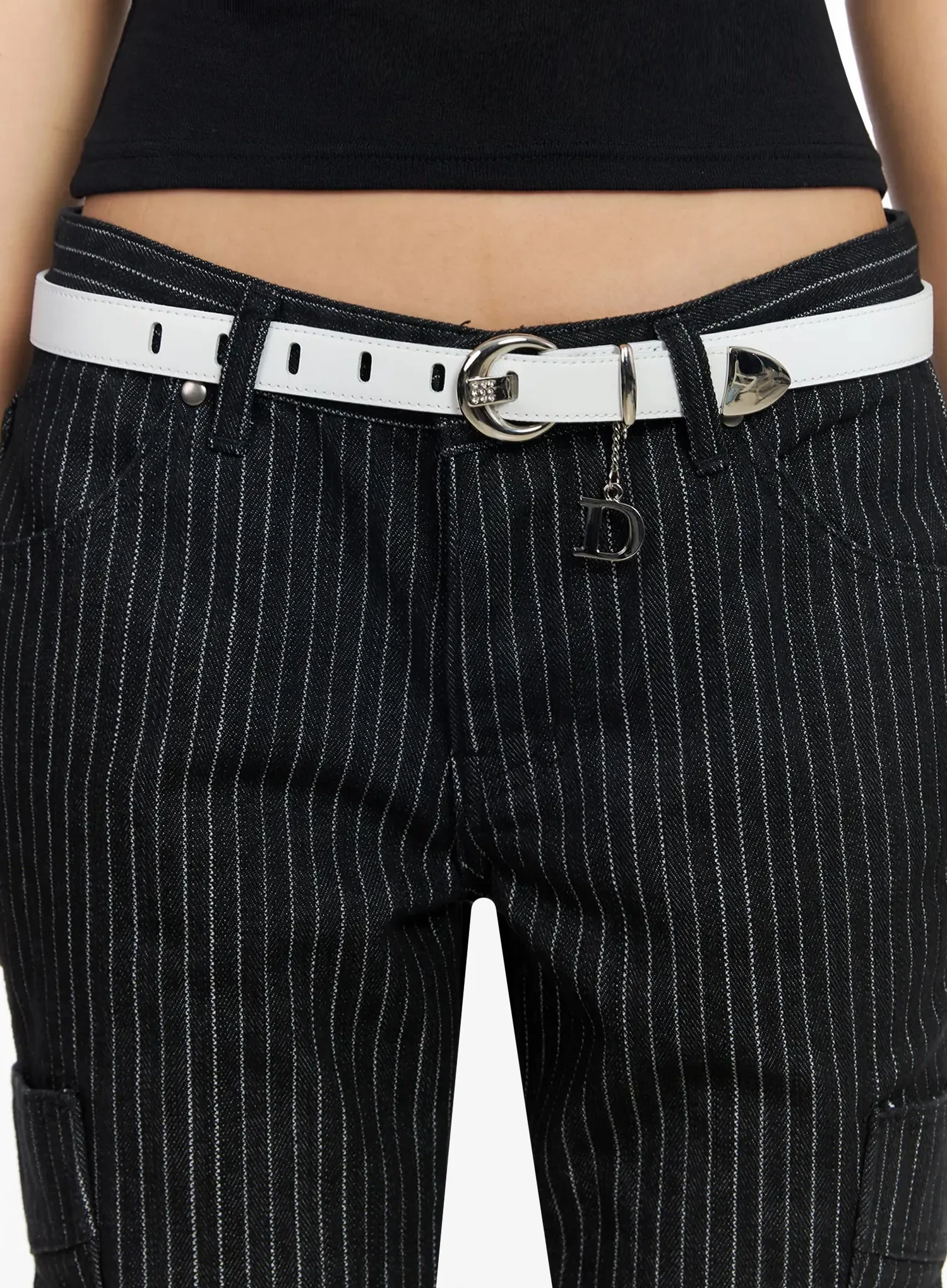 Classic D-Buckle Leather Belt CA513