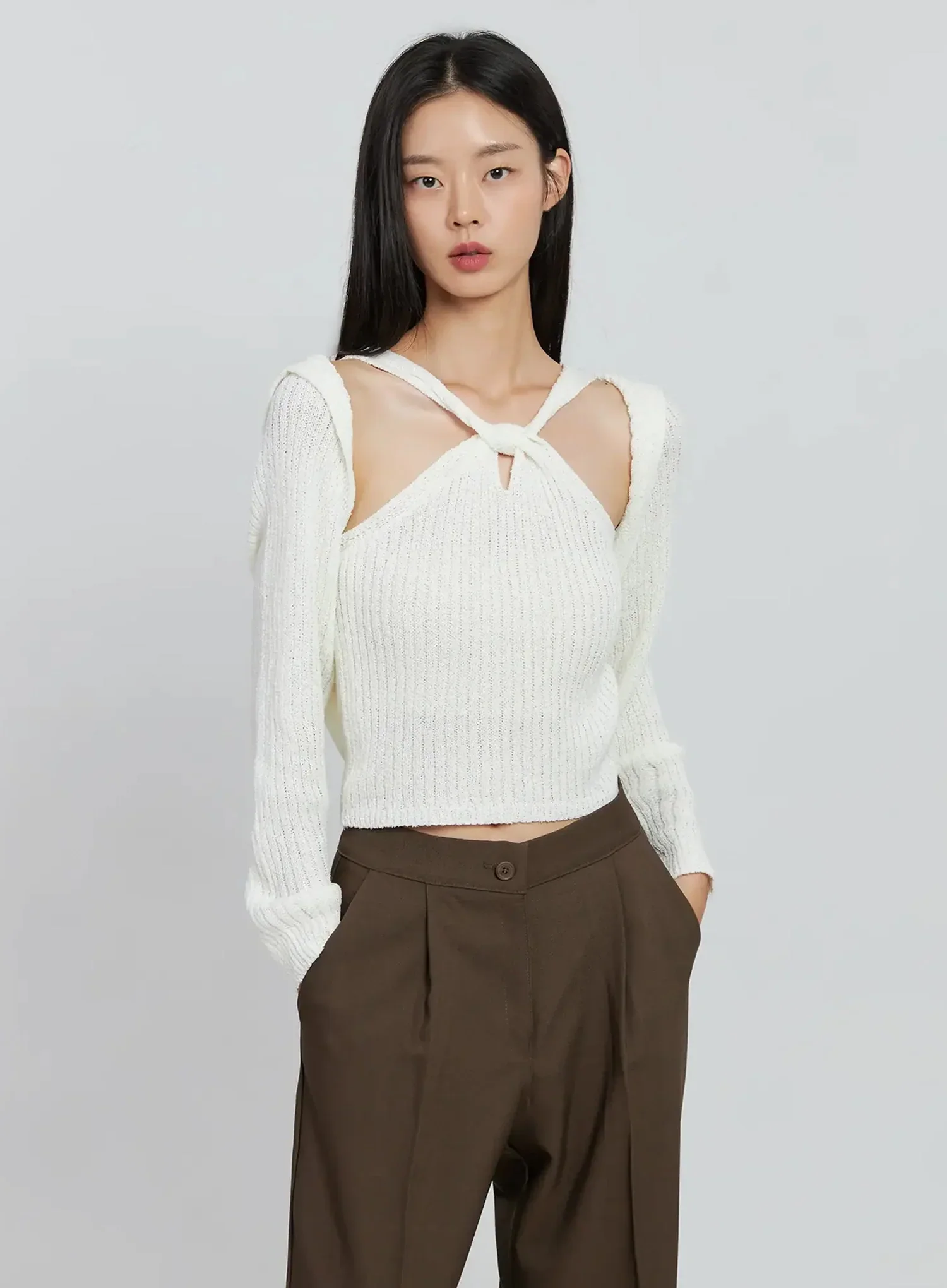 Classic Knit Bolero Cardigan IO530 - Image 4