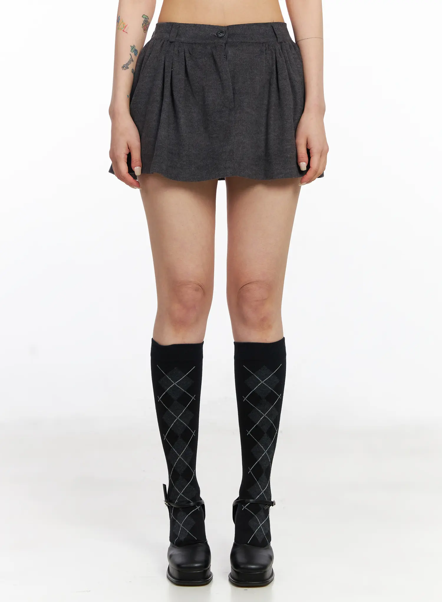 Classic Pintuck Mini Skort CJ522 - Image 2