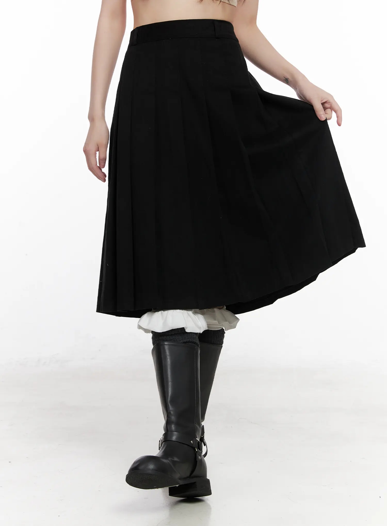 Classic Pleated Mini Skirt CN511 - Image 10