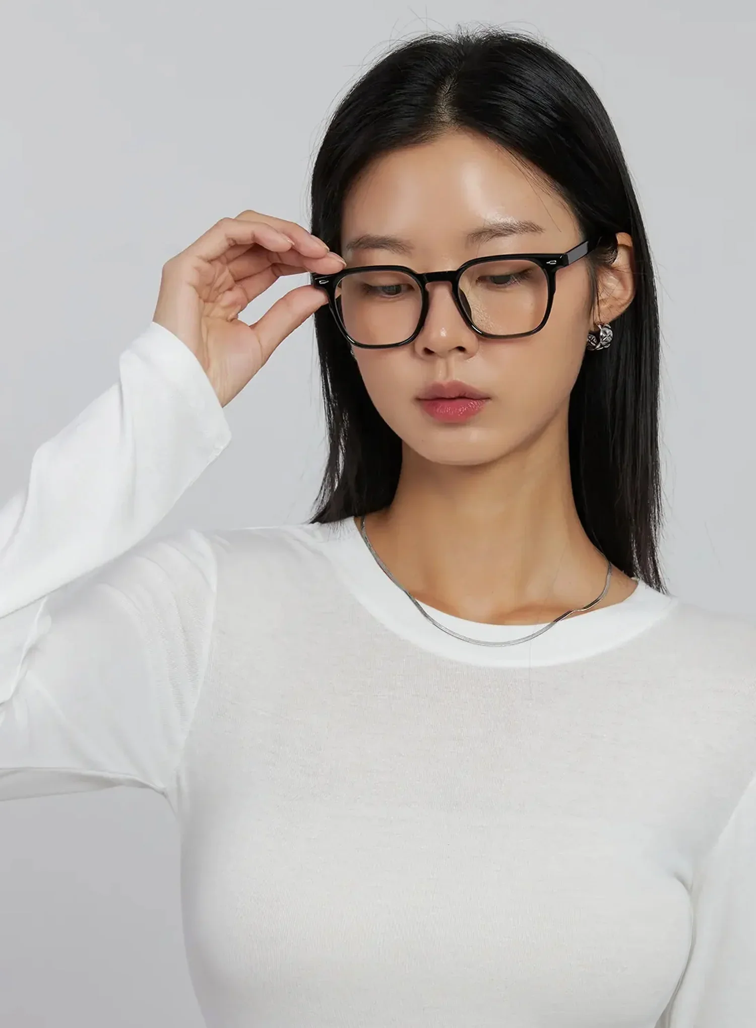 Classic Rounded Square Fashion Glasses IJ508 - Image 2