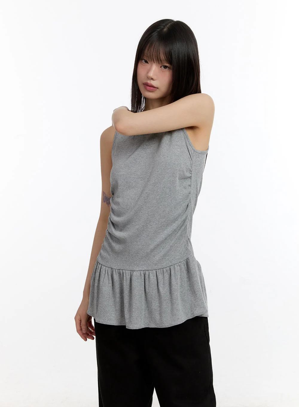 Classic Shirred Sleeveless Mini Dress CA508 - Image 11