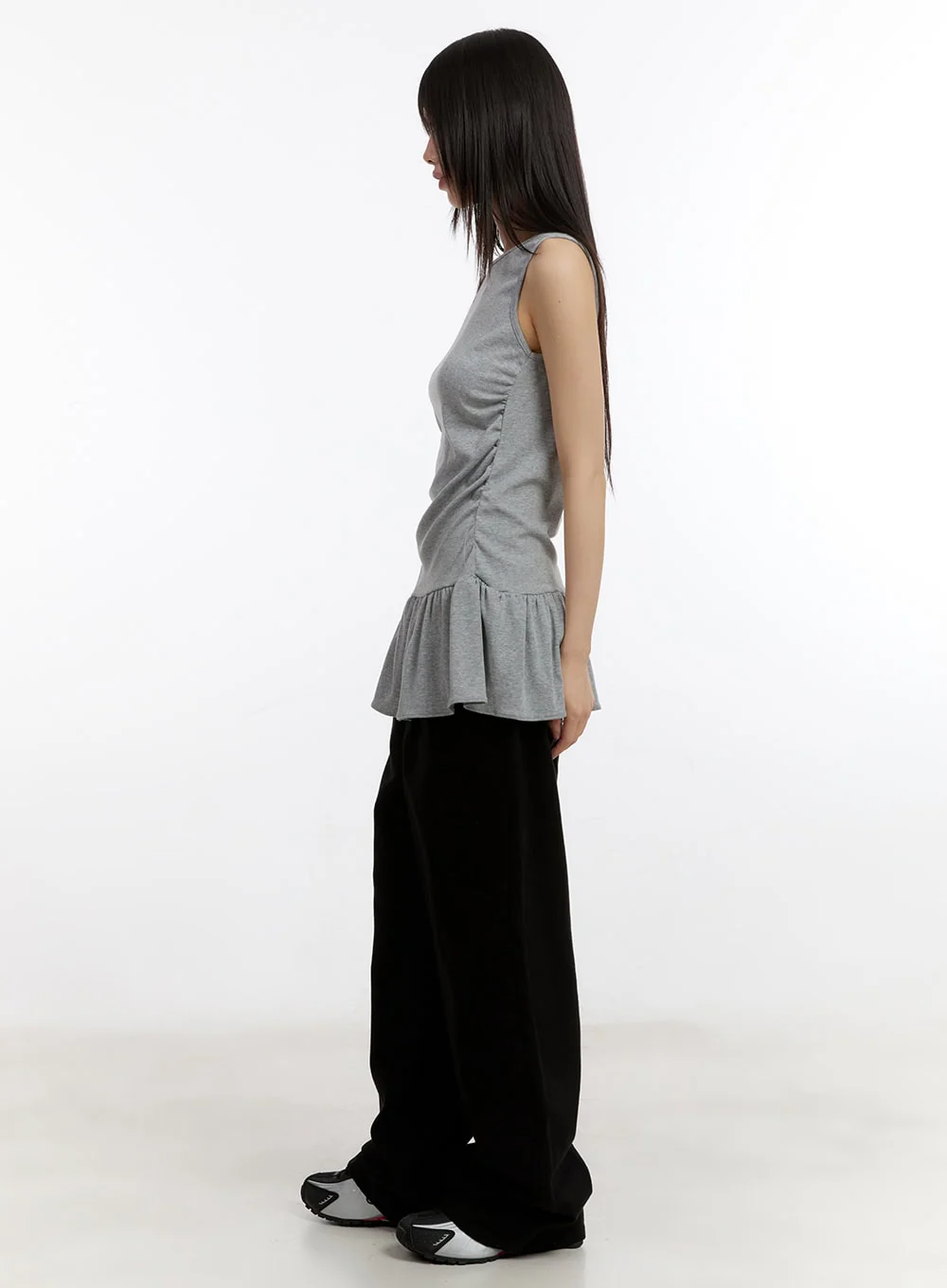 Classic Shirred Sleeveless Mini Dress CA508 - Image 6