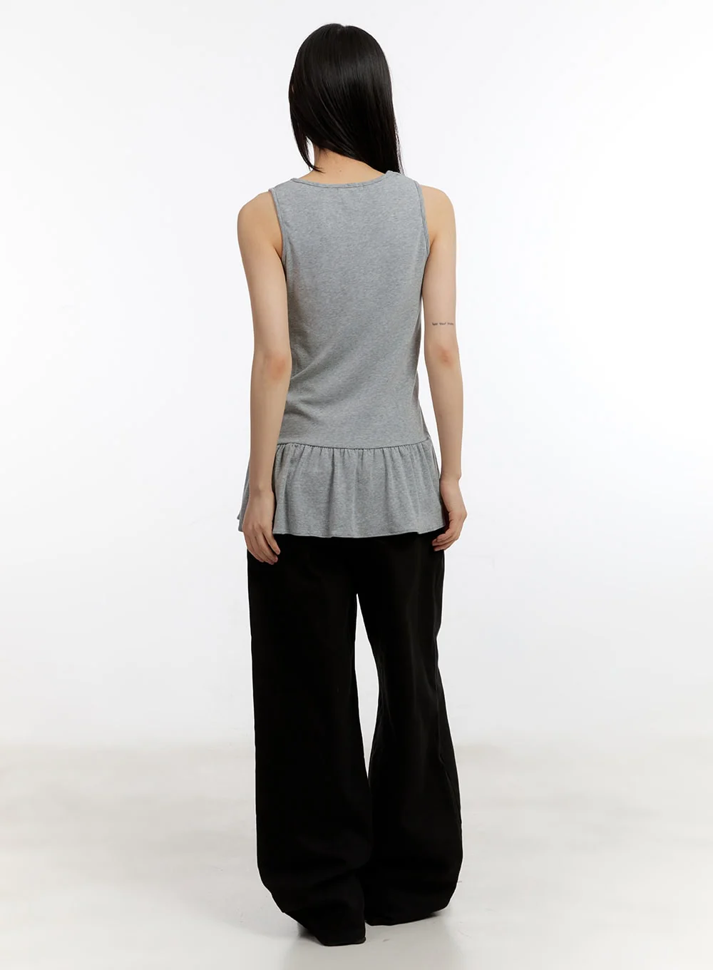Classic Shirred Sleeveless Mini Dress CA508 - Image 7