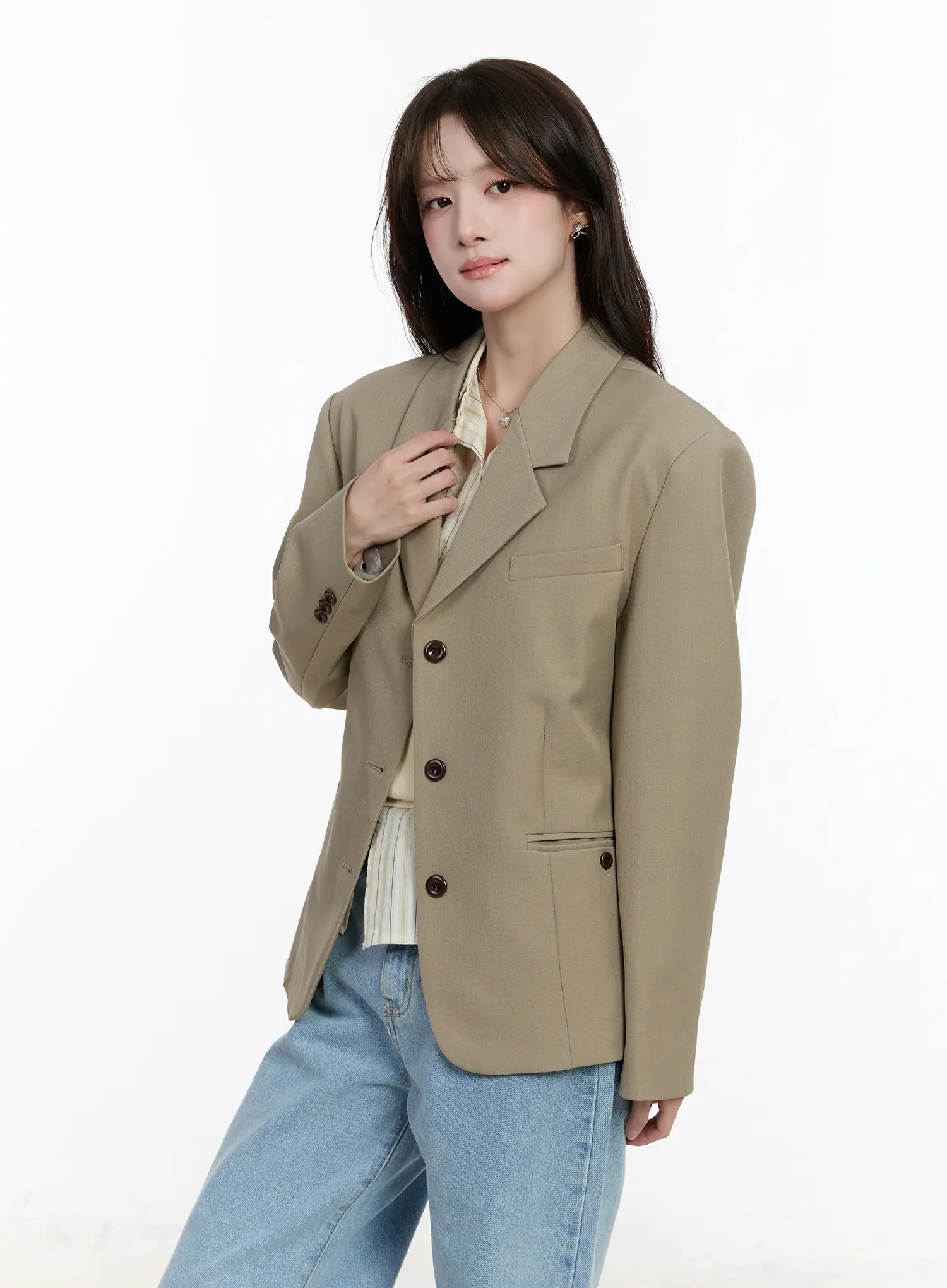 Classic Tailored Blazer CM510 - Image 7