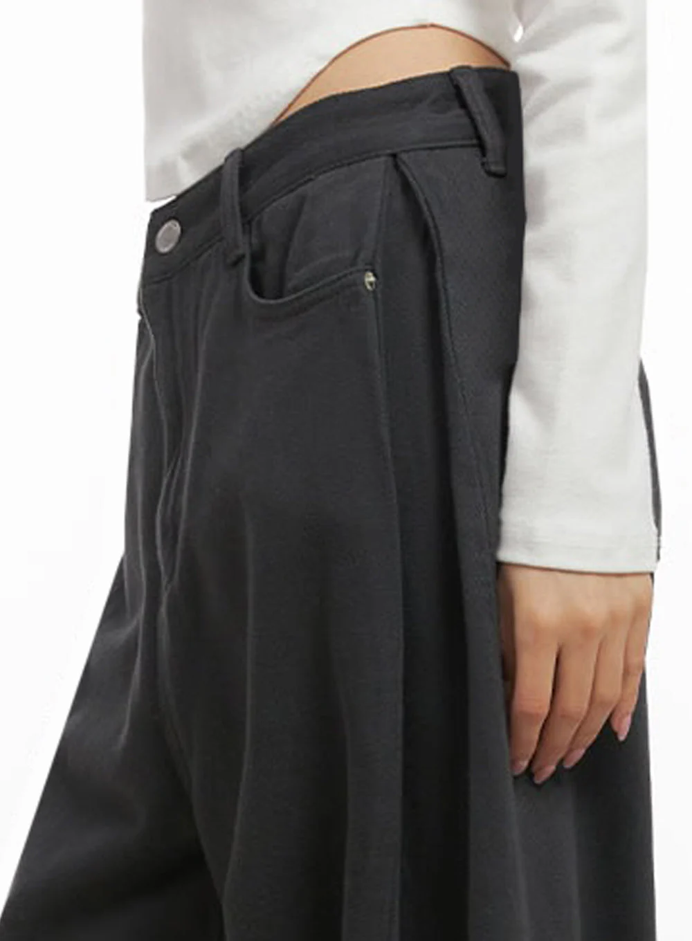 Classic Wide-Fit Cotton Pants ID431 - Image 5
