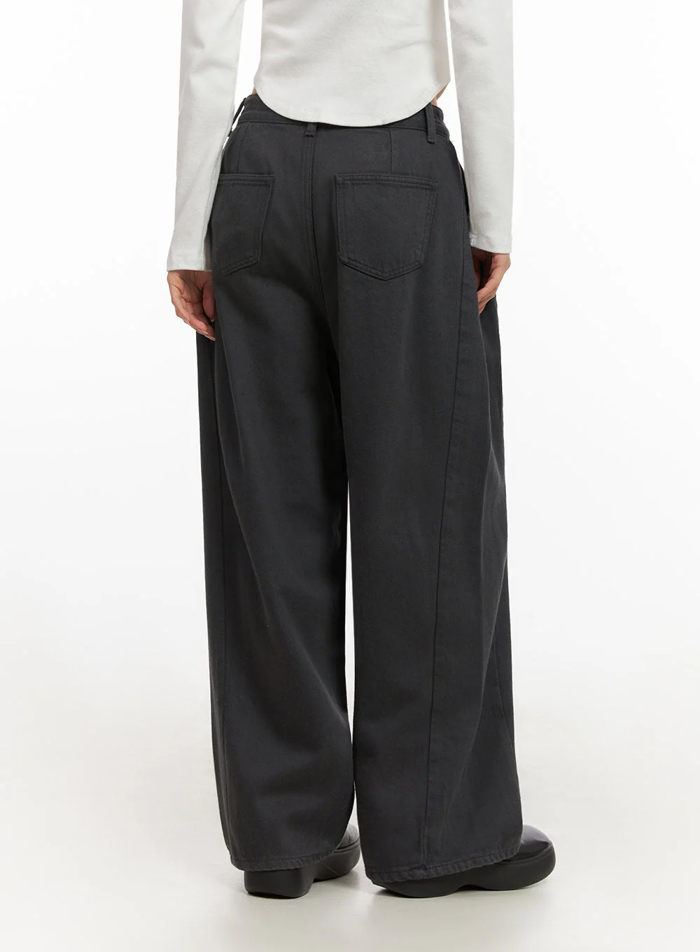 Classic Wide-Fit Cotton Pants ID431 - Image 7