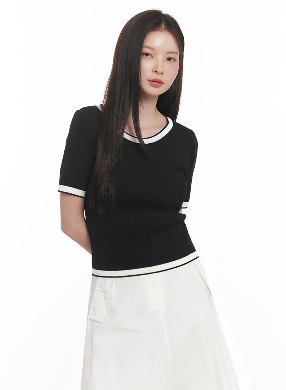 Classy Contrast Top IY513 - Image 14