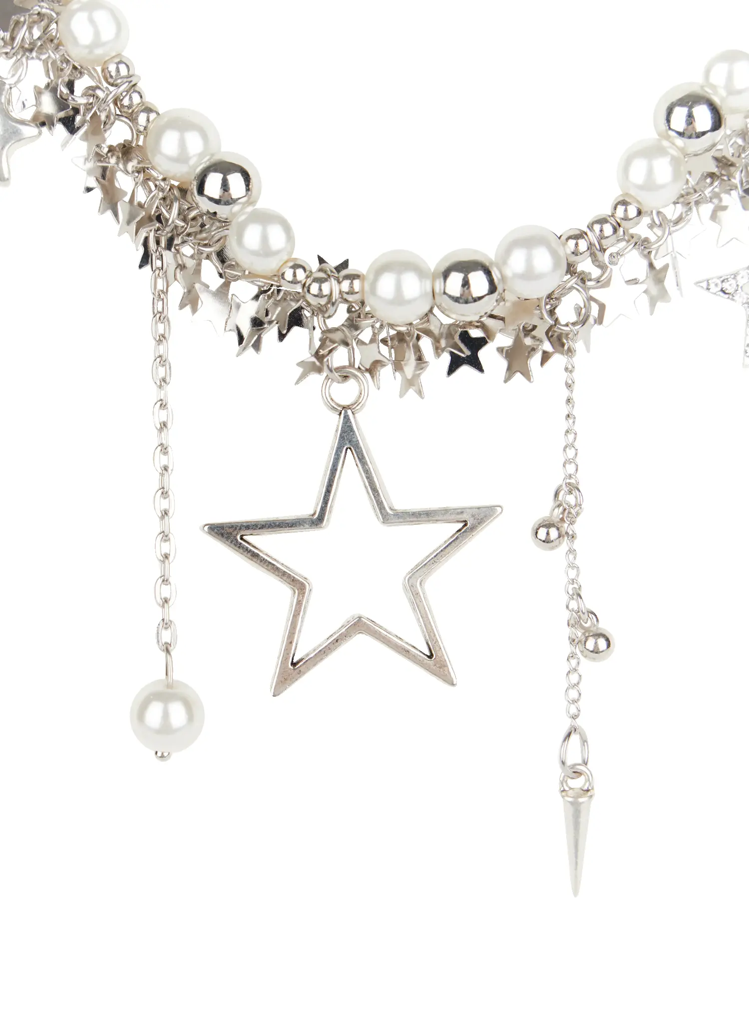 Cluster Bead Star Necklace CO503 - Image 4