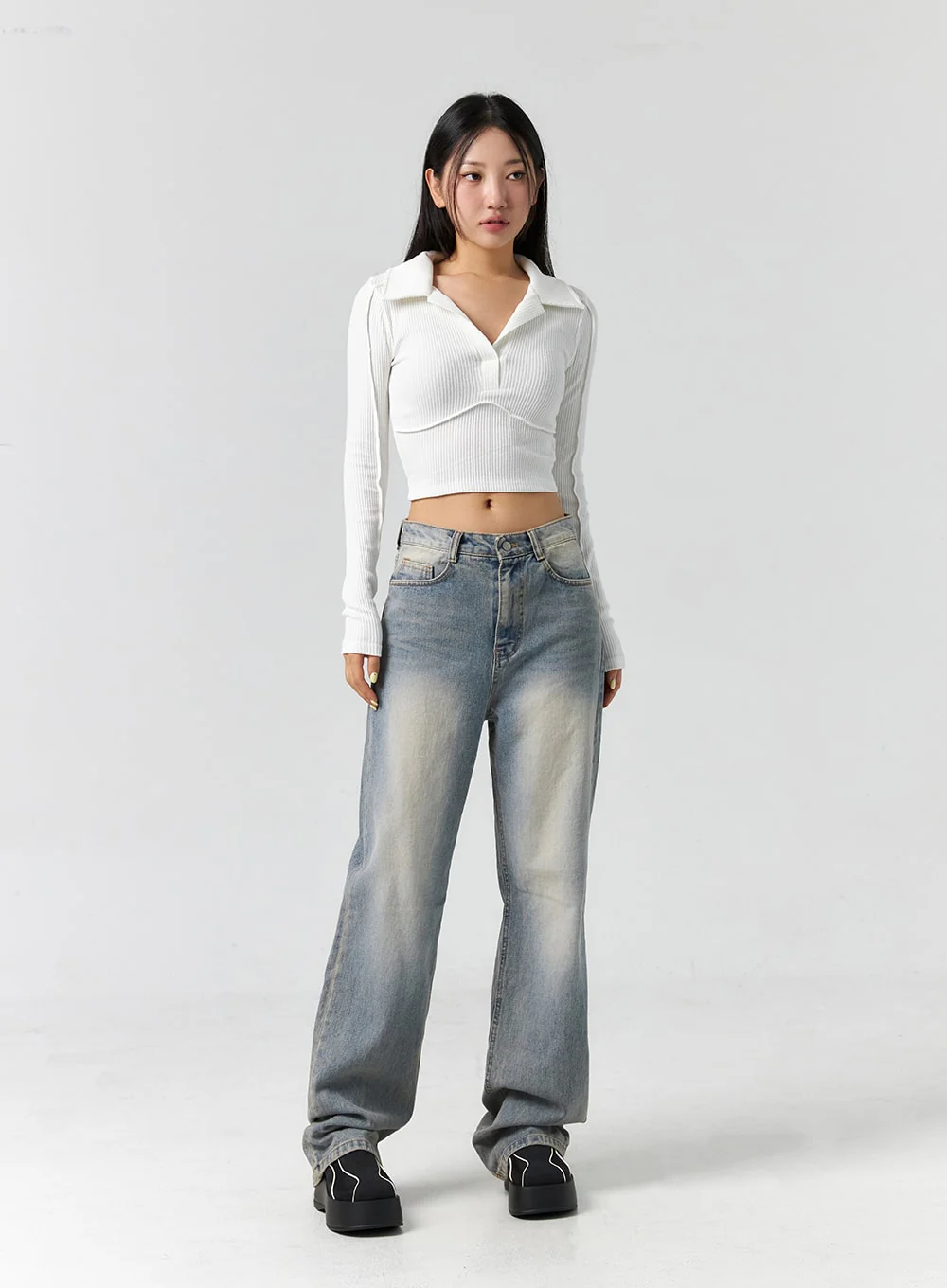 Collar Crop Top CS308 - Image 3