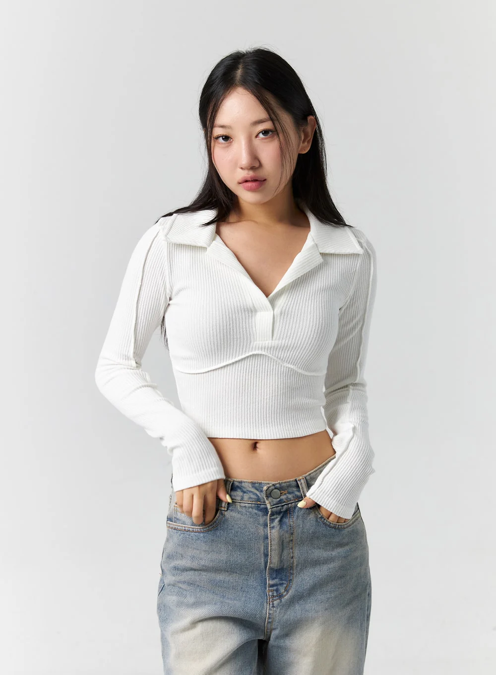 Collar Crop Top CS308 - Image 4