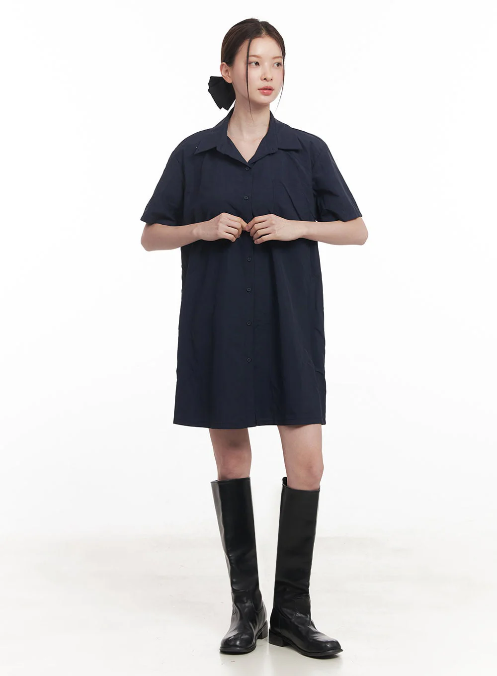 Collared Shirt Mini Dress IY508 - Image 16