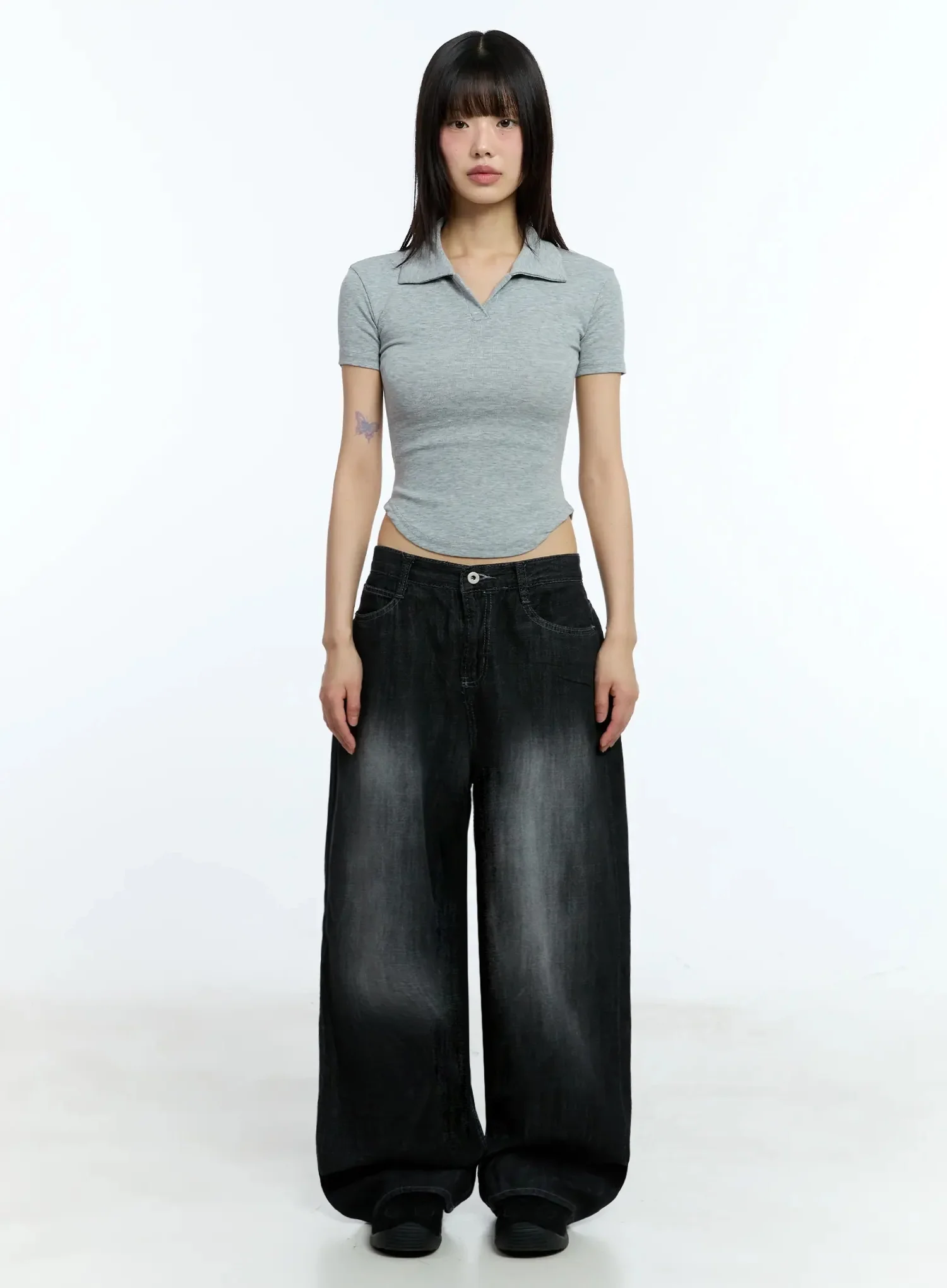 Collared Slim-Fit Tee IU524 - Image 5