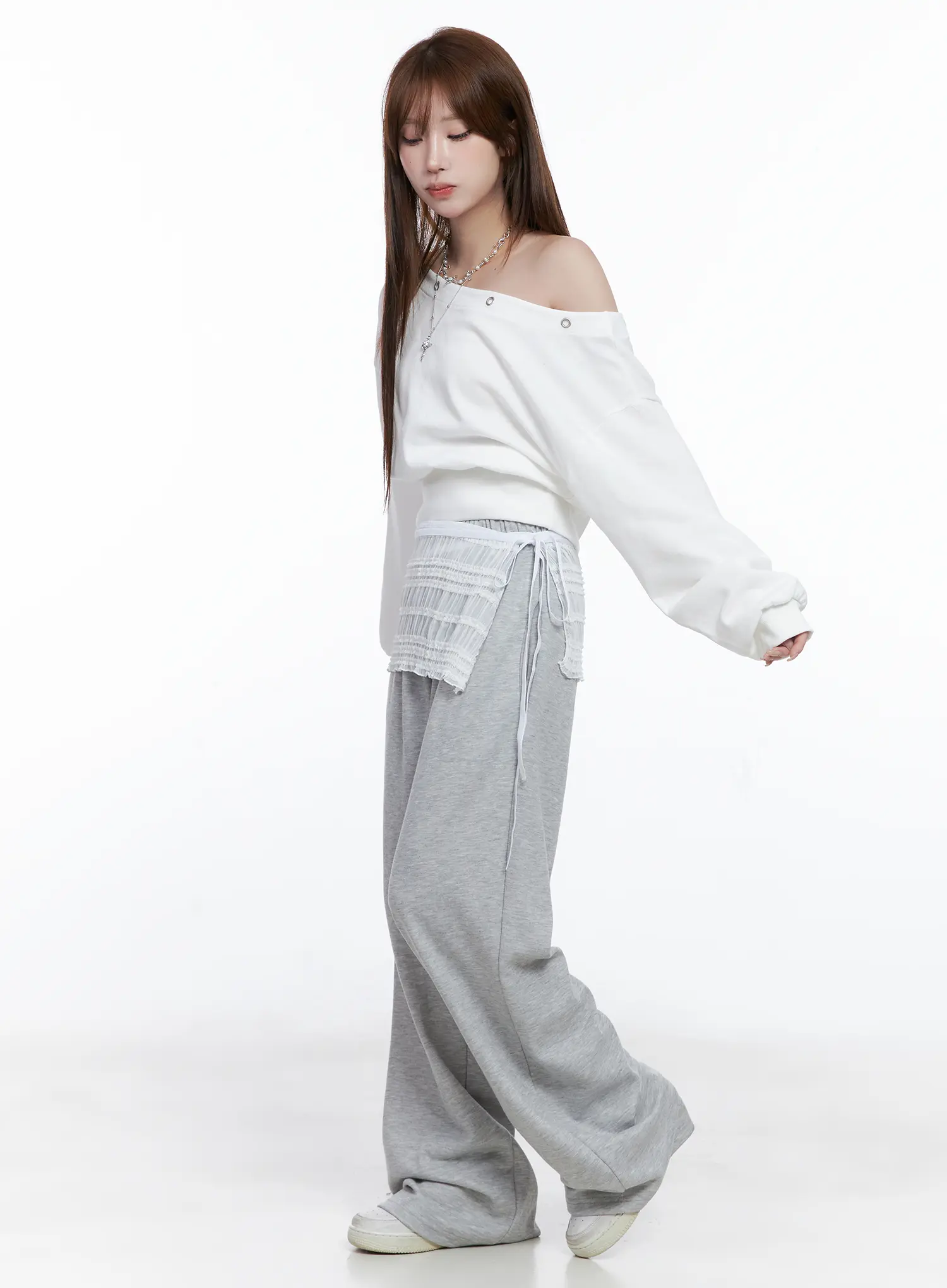 Comfort Fit Wide Sweatpants CG529 - Image 4