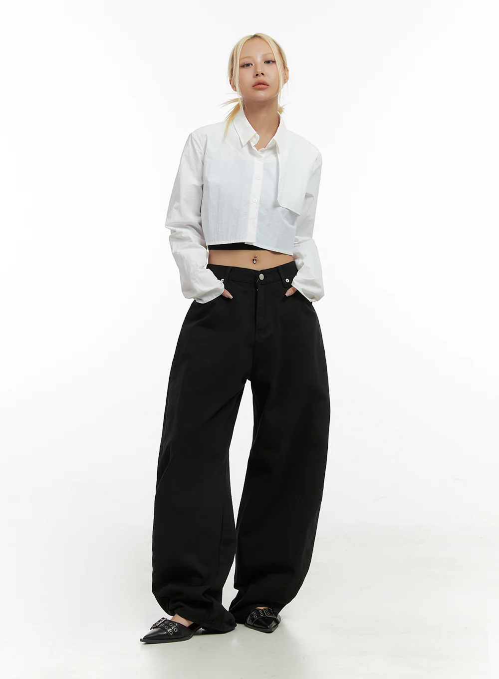Comfy Cotton Wide-Leg Trousers CO414 - Image 2