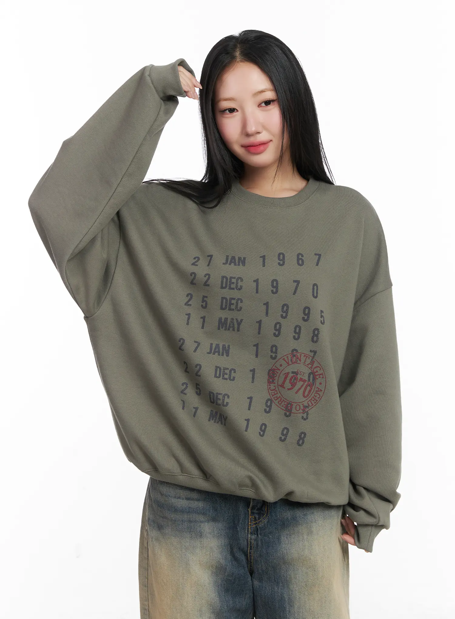 Comfy Graphic Oversized Sweatshirt CD530 - Image 9