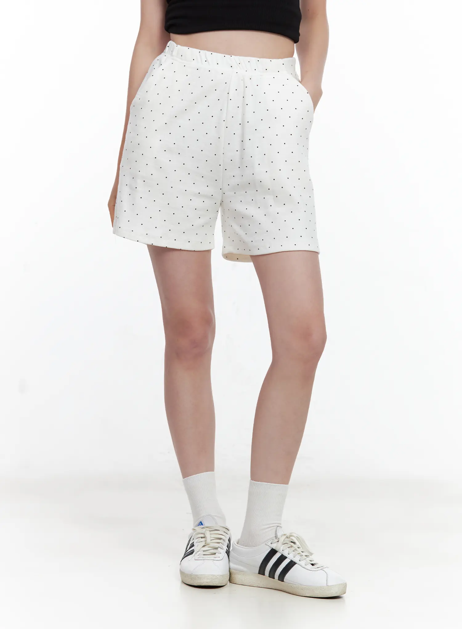 Comfy Polka Dot Sweatshorts CL502 - Image 2