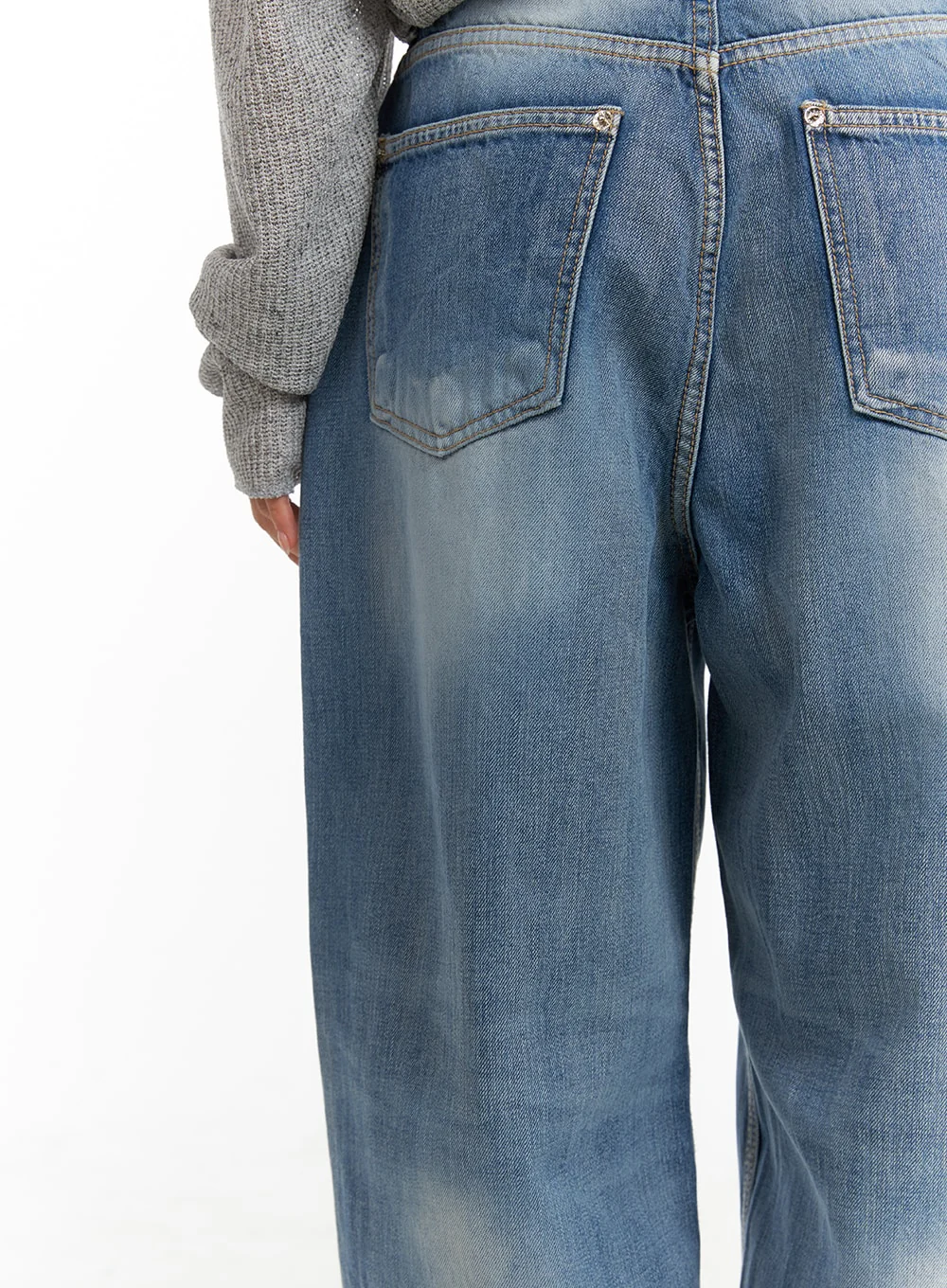 Comfy Wide Fit Baggy Jeans CA408 - Image 6