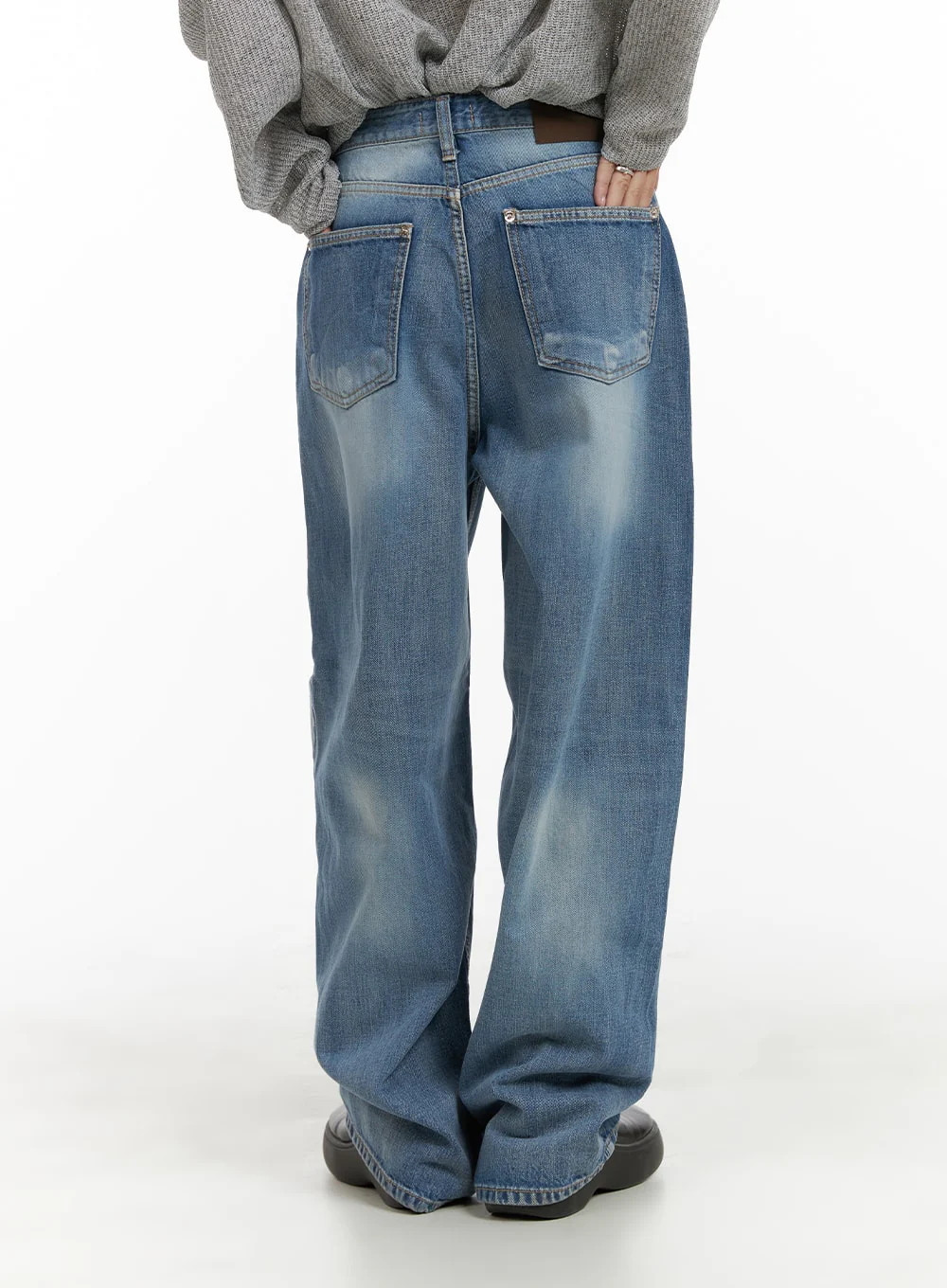 Comfy Wide Fit Baggy Jeans CA408 - Image 7
