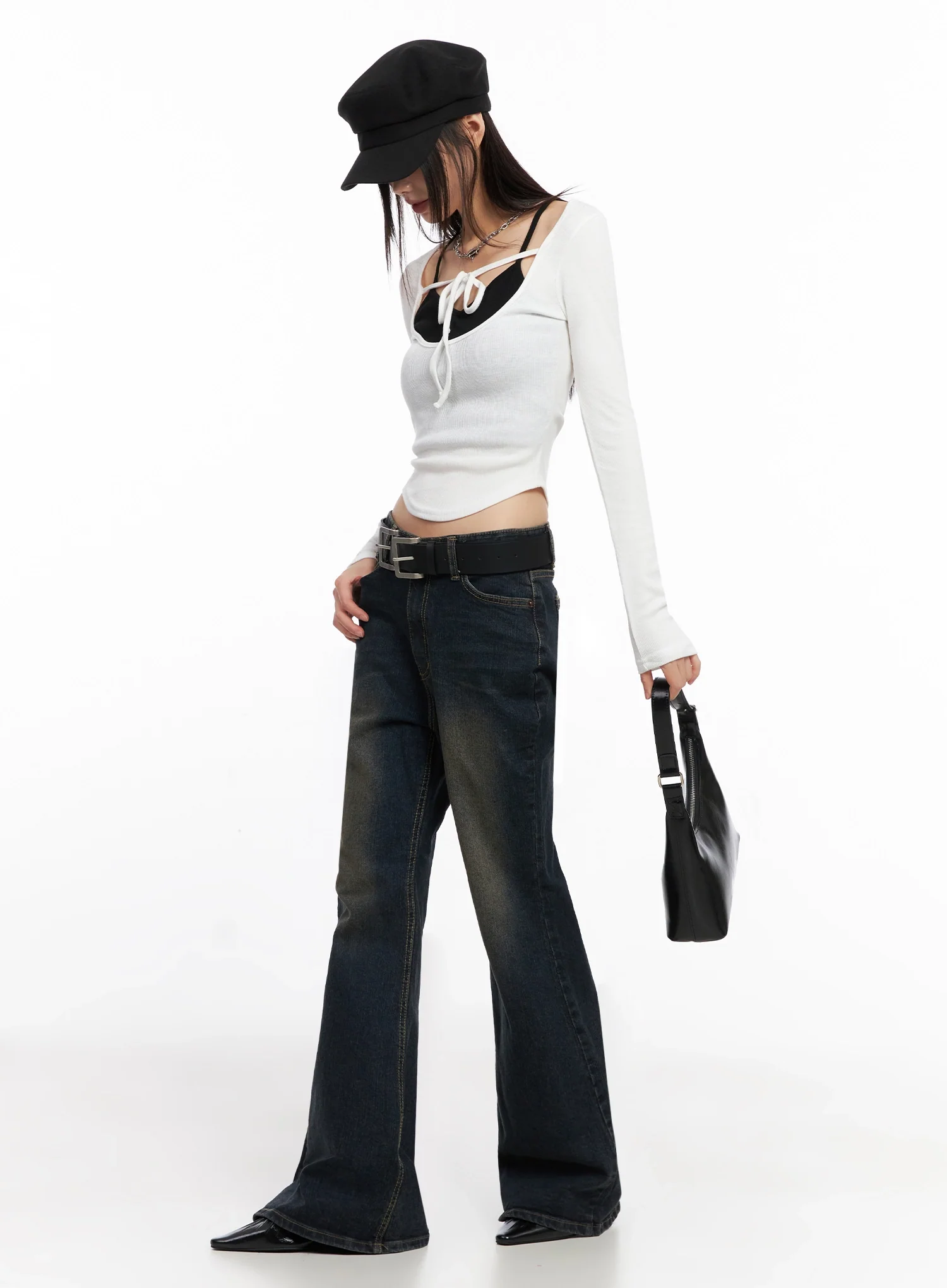 Contrast Front Ribbon Top IN503 - Image 9