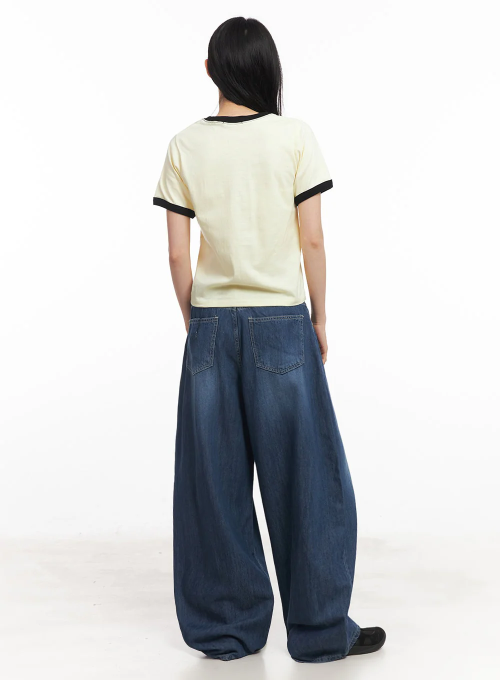 Contrast Graphic Crop Top IY529 - Image 13