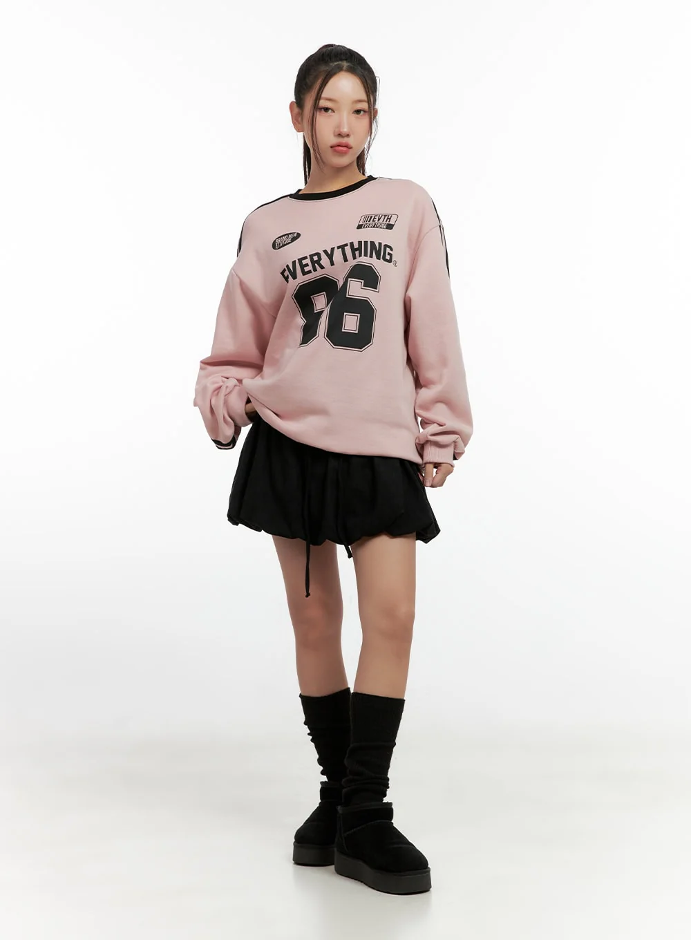 Corduroy Solid Mini Skirt CN412 - Image 2