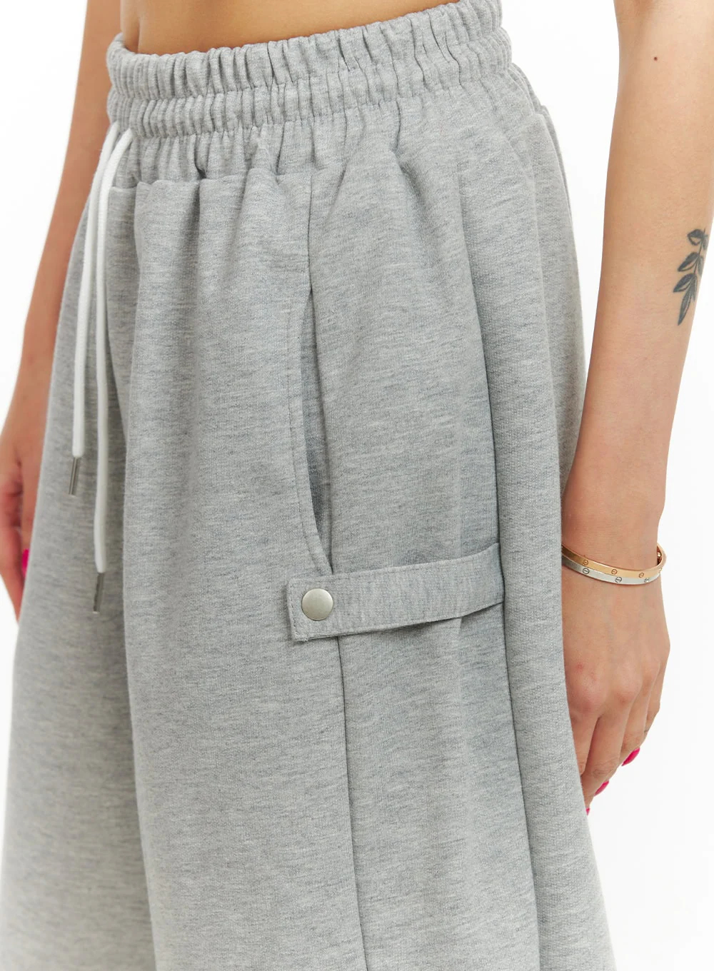 Cotton Cargo Sweat Shorts IU419 - Image 6