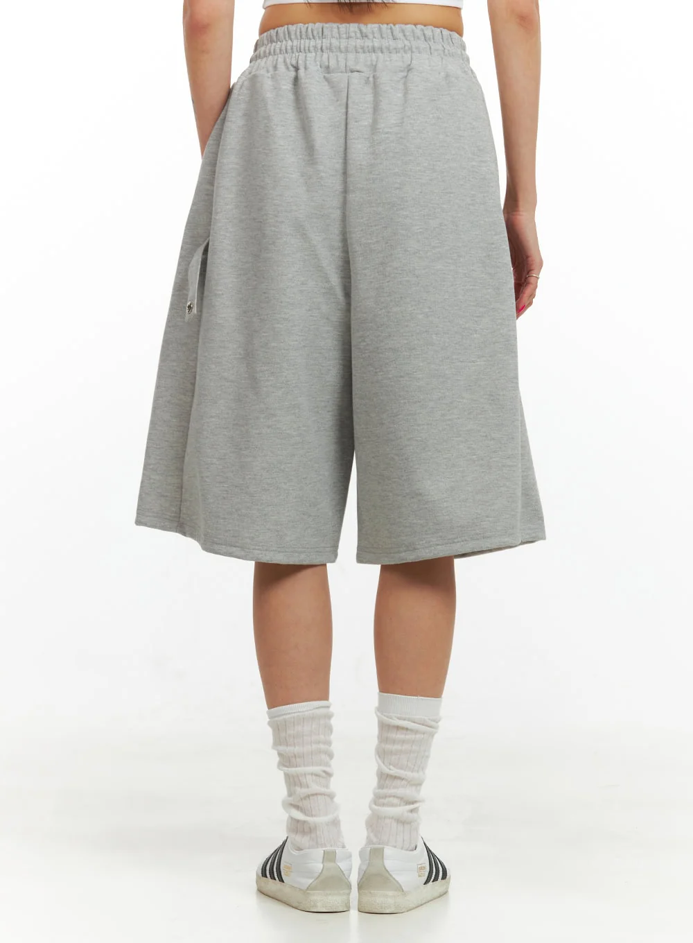 Cotton Cargo Sweat Shorts IU419 - Image 7
