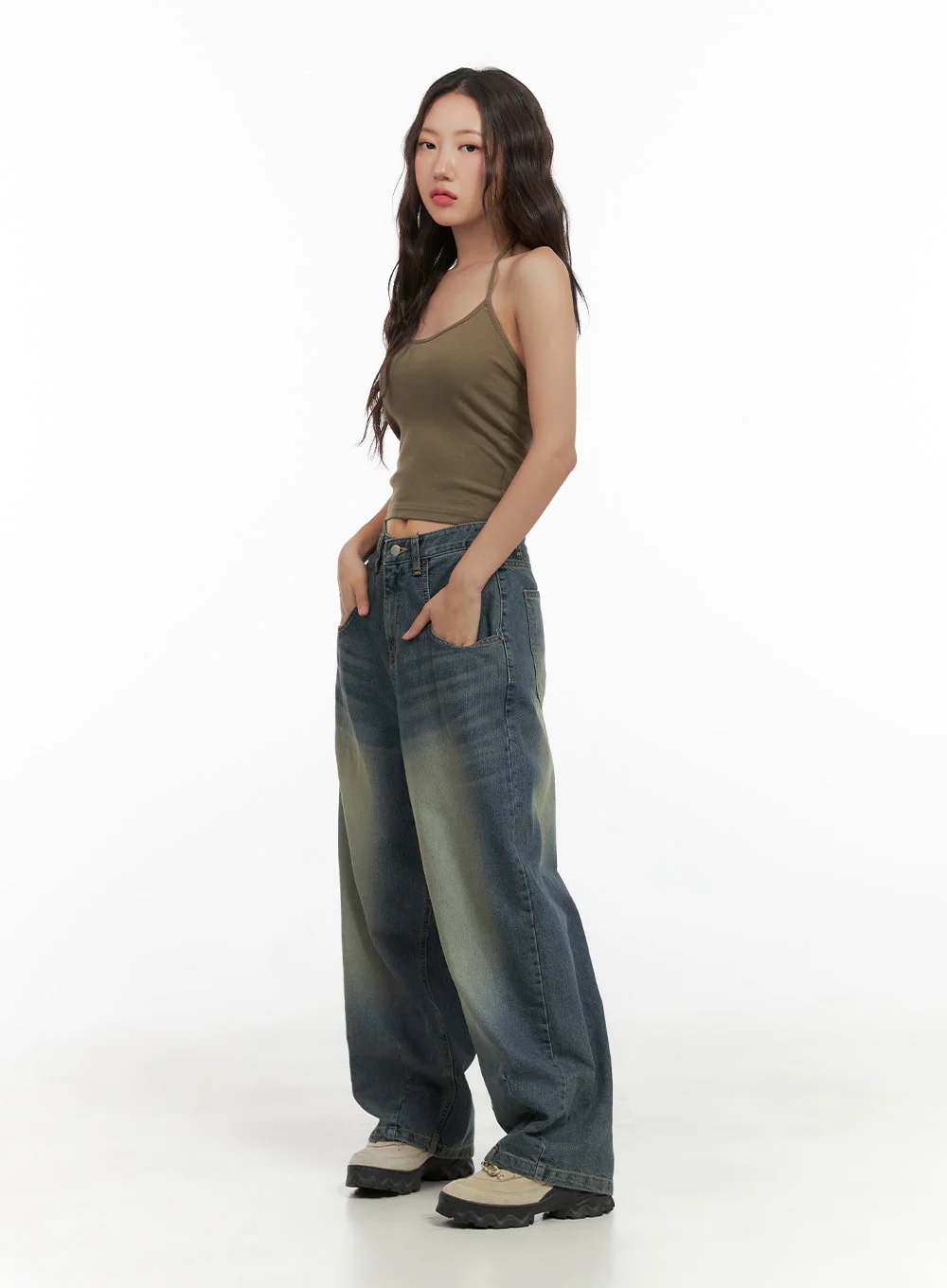 Cotton Halter Crop Top CG423 - Image 2