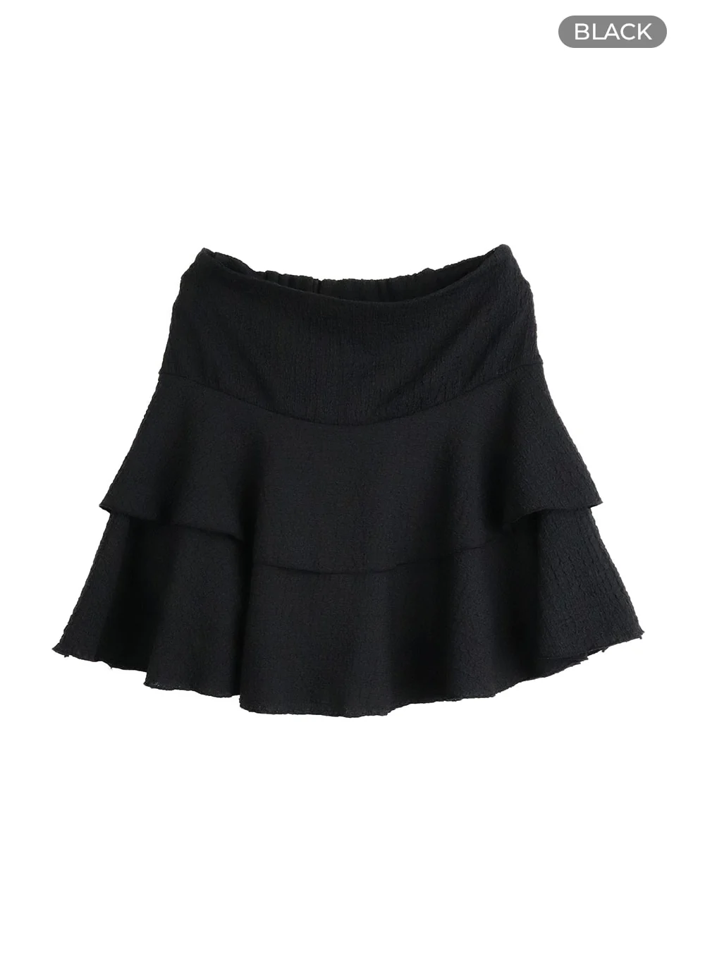 Cotton Ruffle Hem Mini Skirt CM413 - Image 7