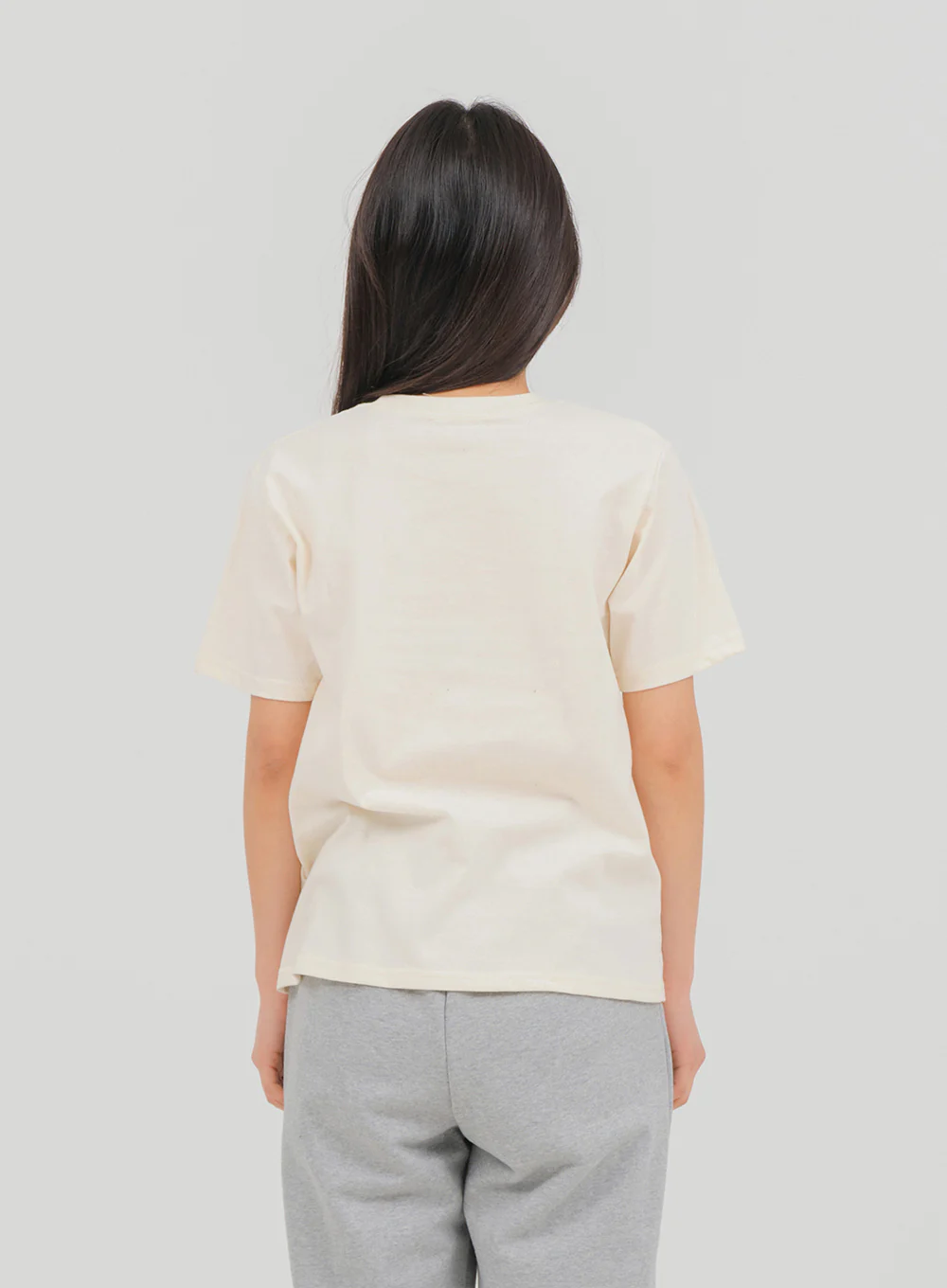 Cotton Short Sleeve Cropped T Shirt M5 - Image 5