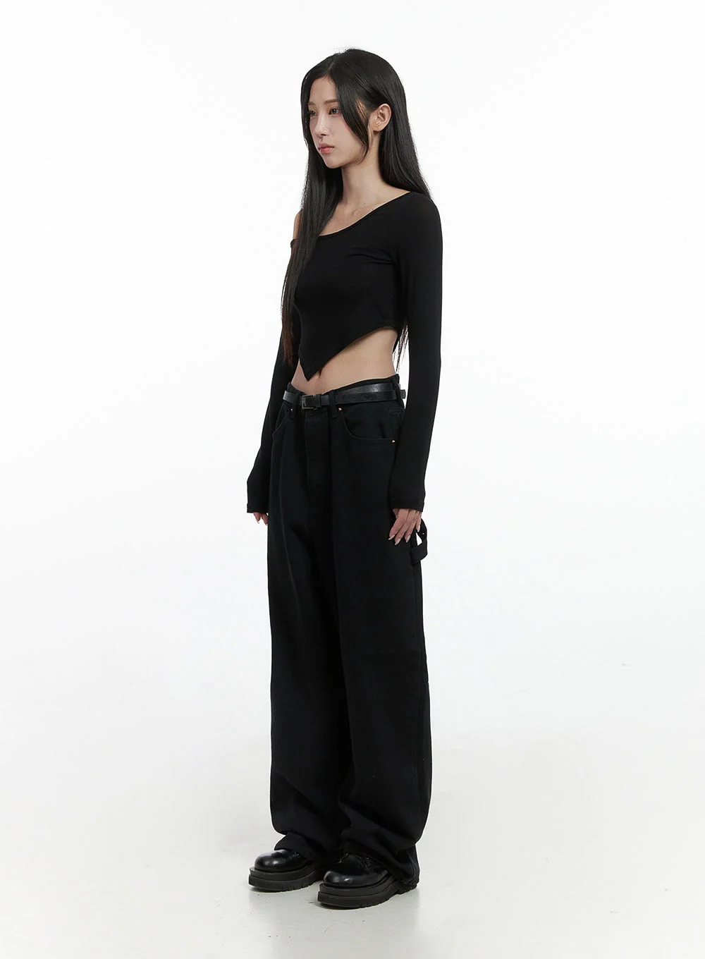 Cotton Wide-Leg Carpenter Pants CS430 - Image 5