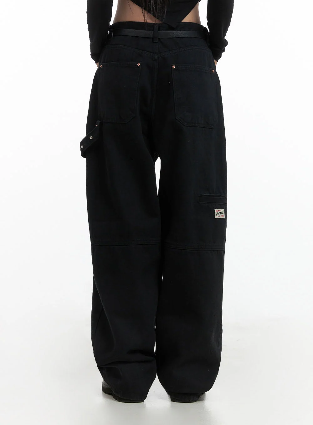 Cotton Wide-Leg Carpenter Pants CS430 - Image 7
