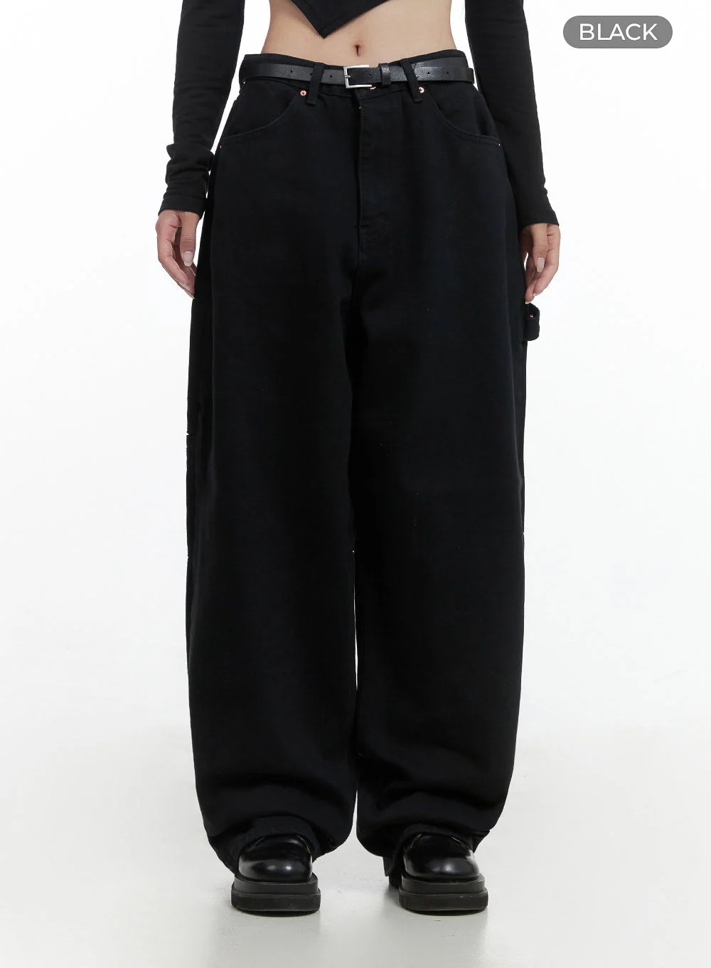 Cotton Wide-Leg Carpenter Pants CS430 - Image 8