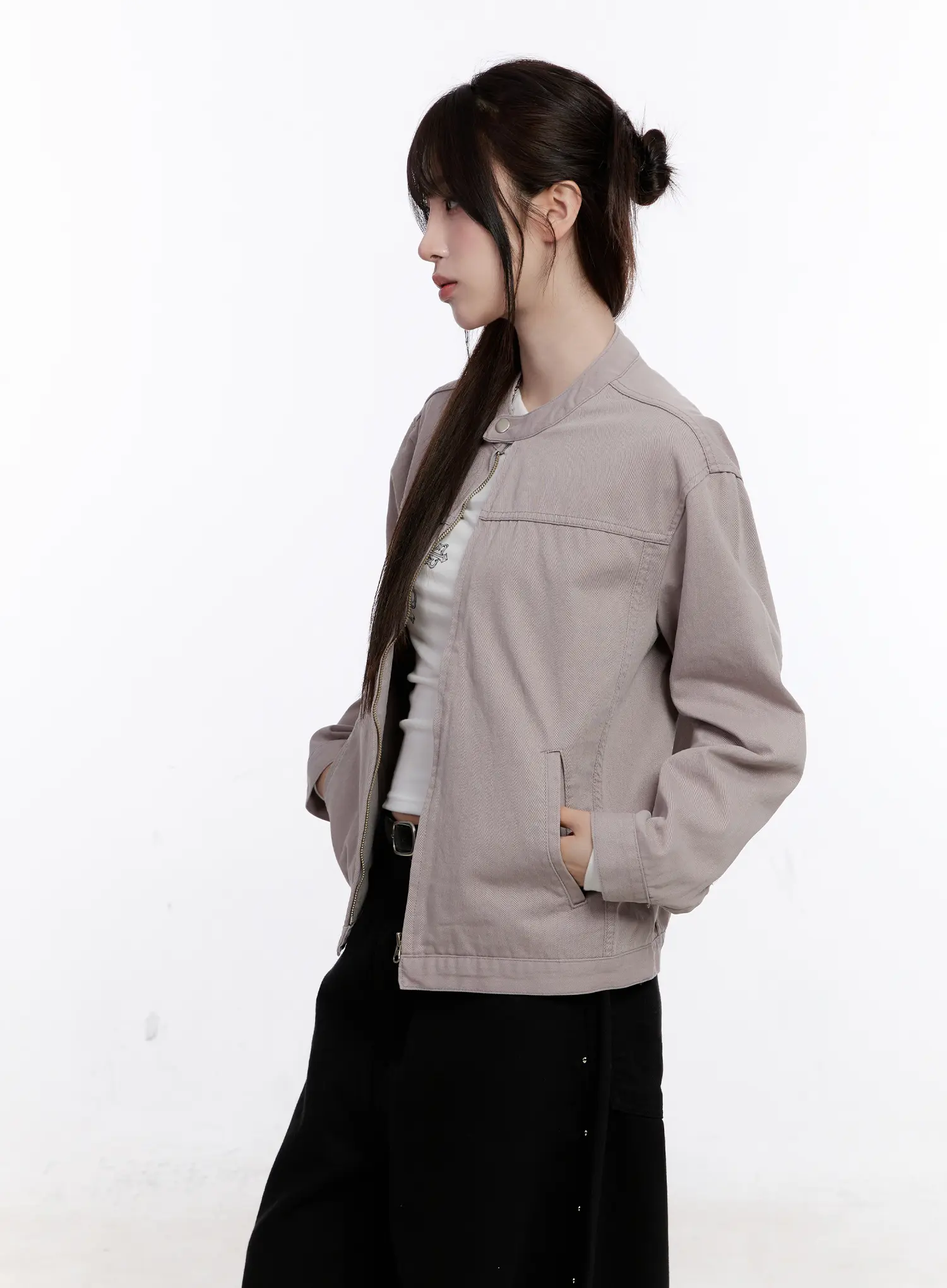 Cotton Zip-Up Jacket CS530 - Image 5