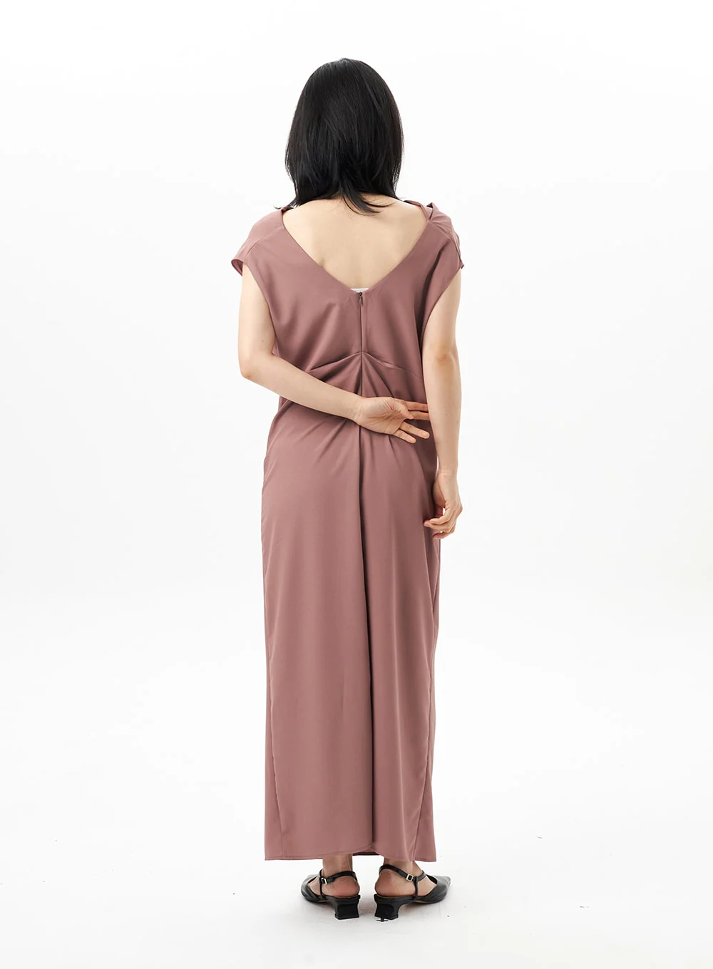Cowl Neck Maxi Dress OU314 - Image 5