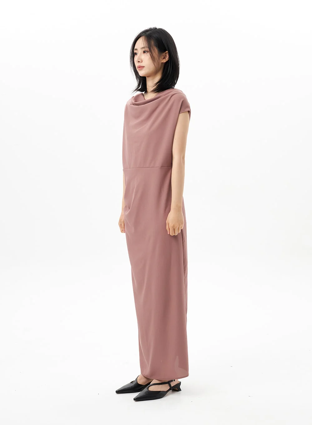 Cowl Neck Maxi Dress OU314 - Image 9