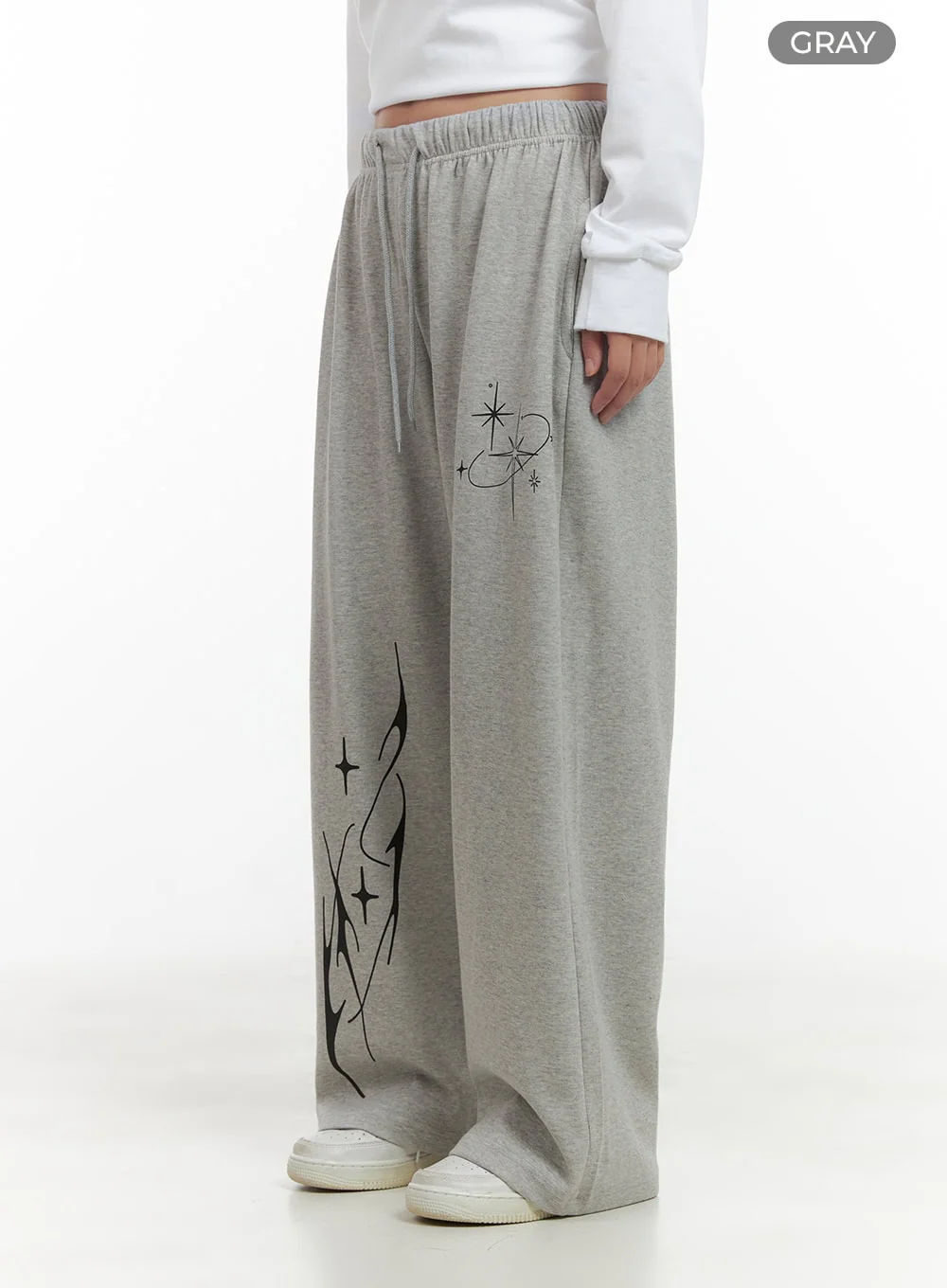 Cozy Banded Graphic Sweatpants CG423 - Image 8