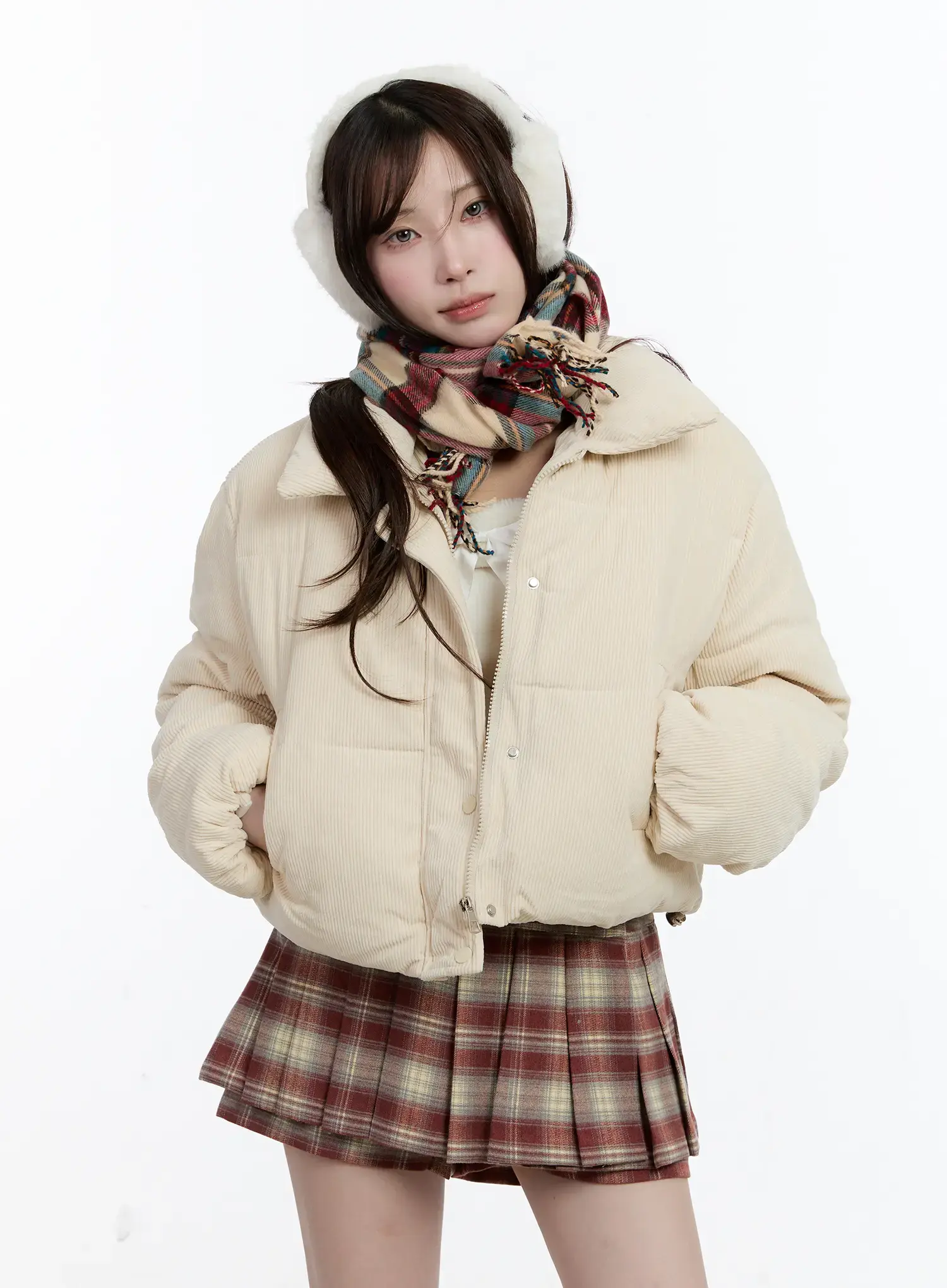 Cozy Corduroy Puffer Jacket CN512