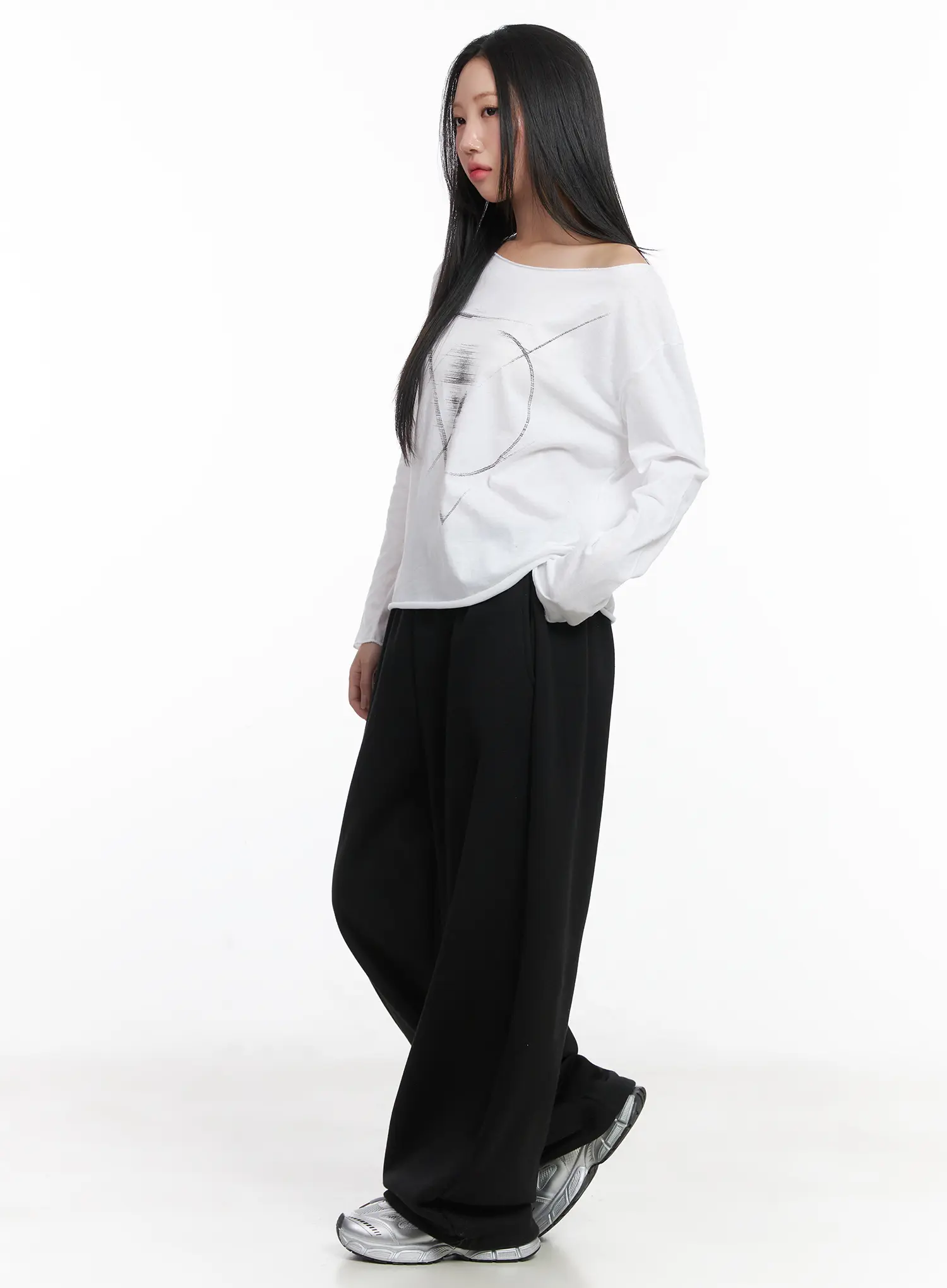 Cozy Fleece Wide-Leg Sweatpants CD530 - Image 3