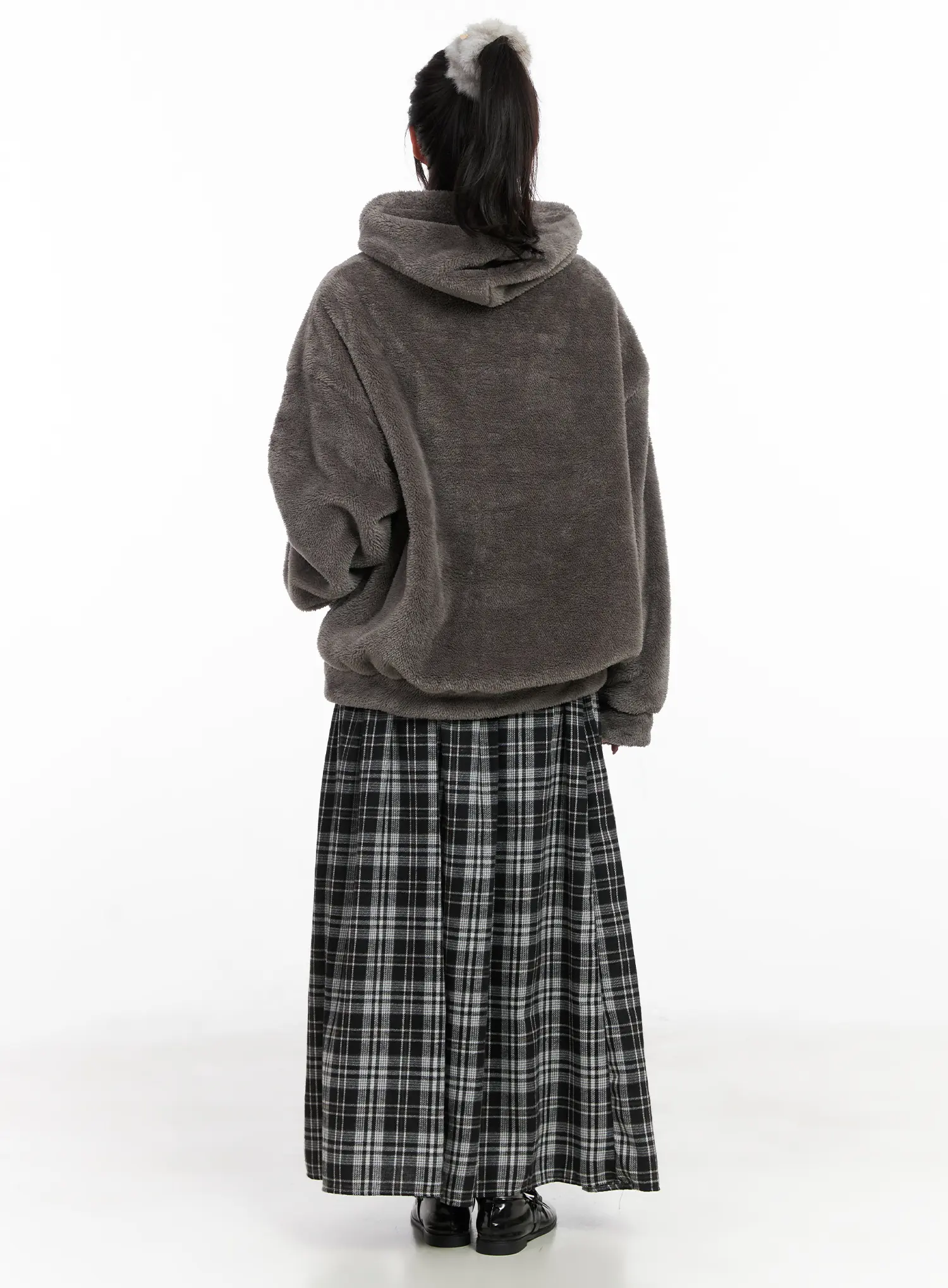 Cozy Fleece Zip-Up Hoodie CN527 - Image 5