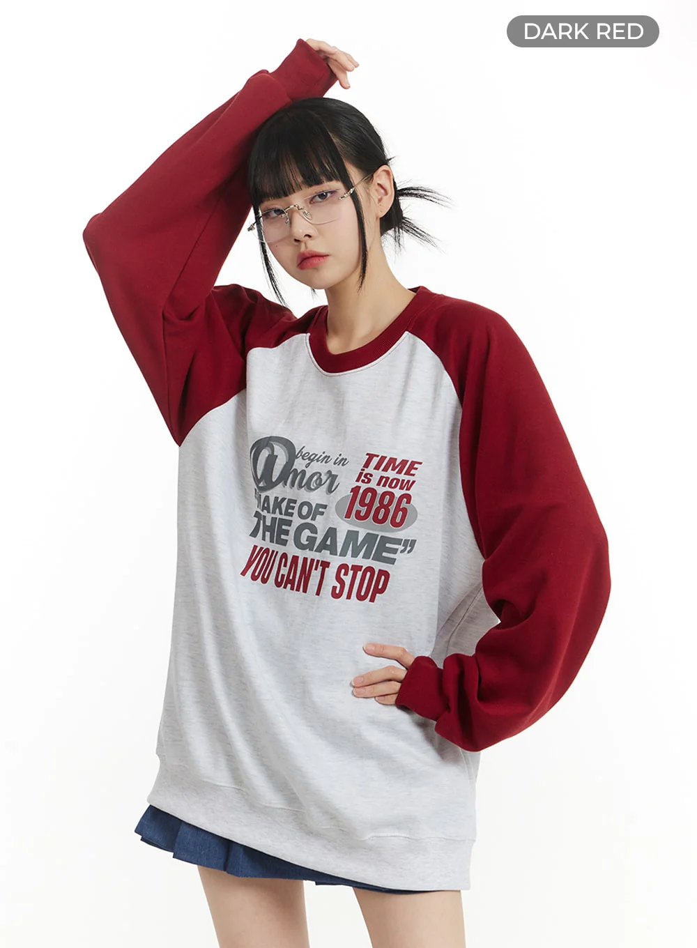 Cozy Graphic Lettering Crew Neck Sweatshirt IM406 - Image 9