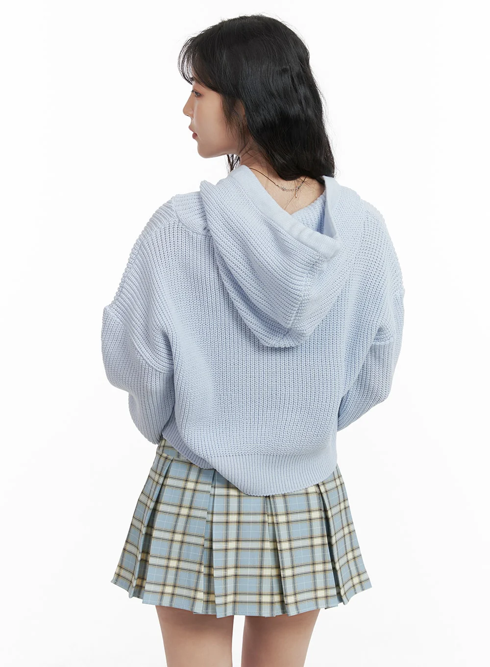 Cozy Hooded Cardigan OM425 - Image 5