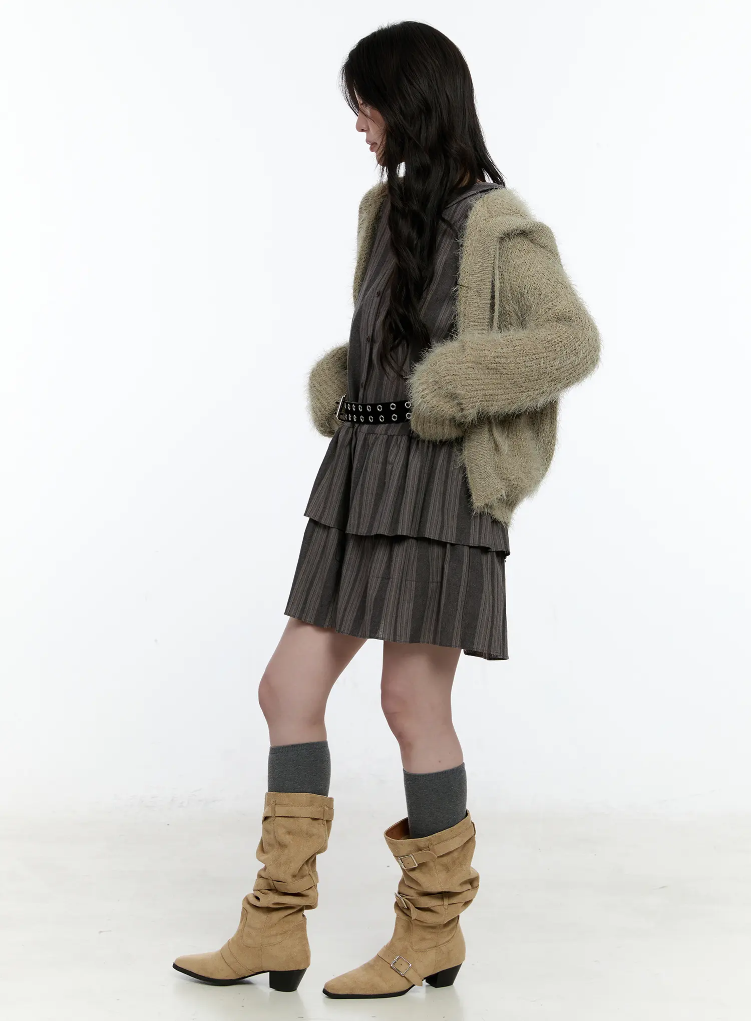 Cozy Knit Hooded Cardigan CN517 - Image 4